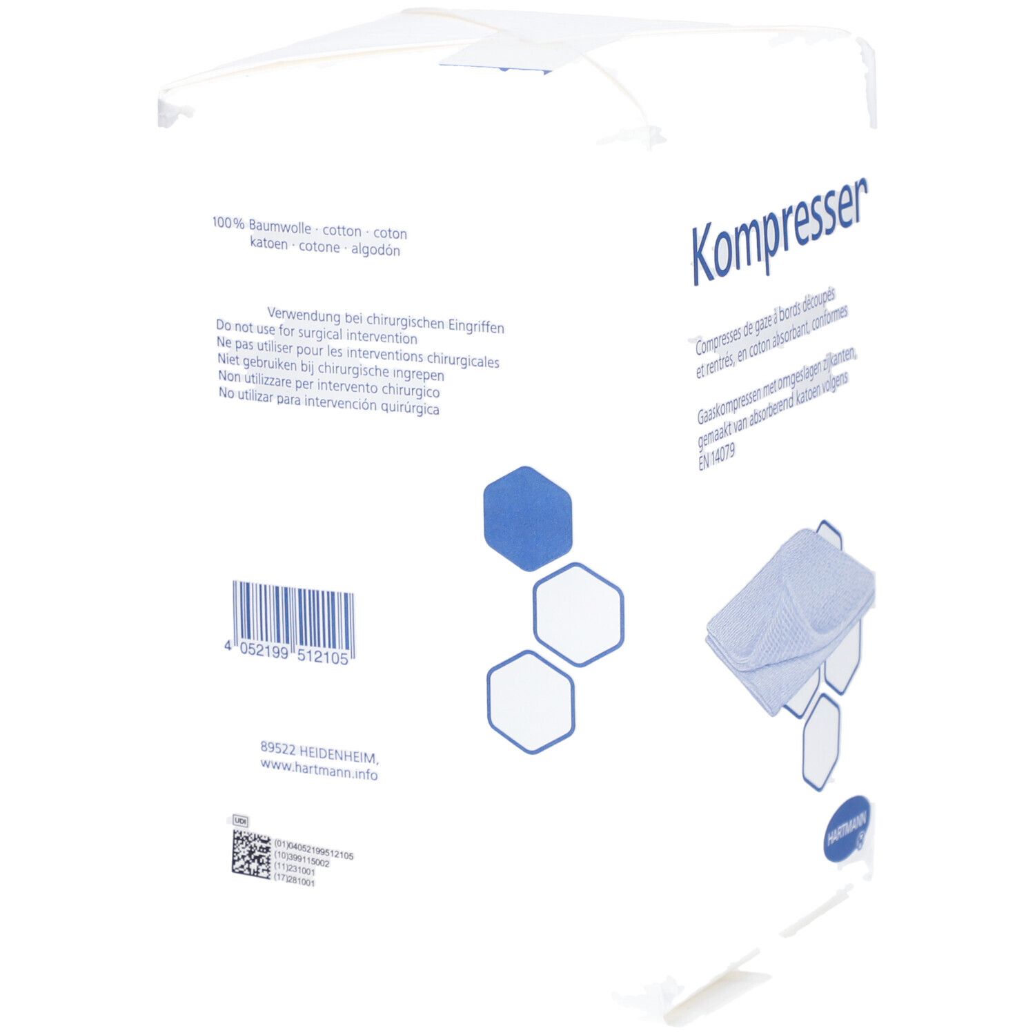 HARTMANN ES-Kompressen 12fach 10x10cm 100 Stk