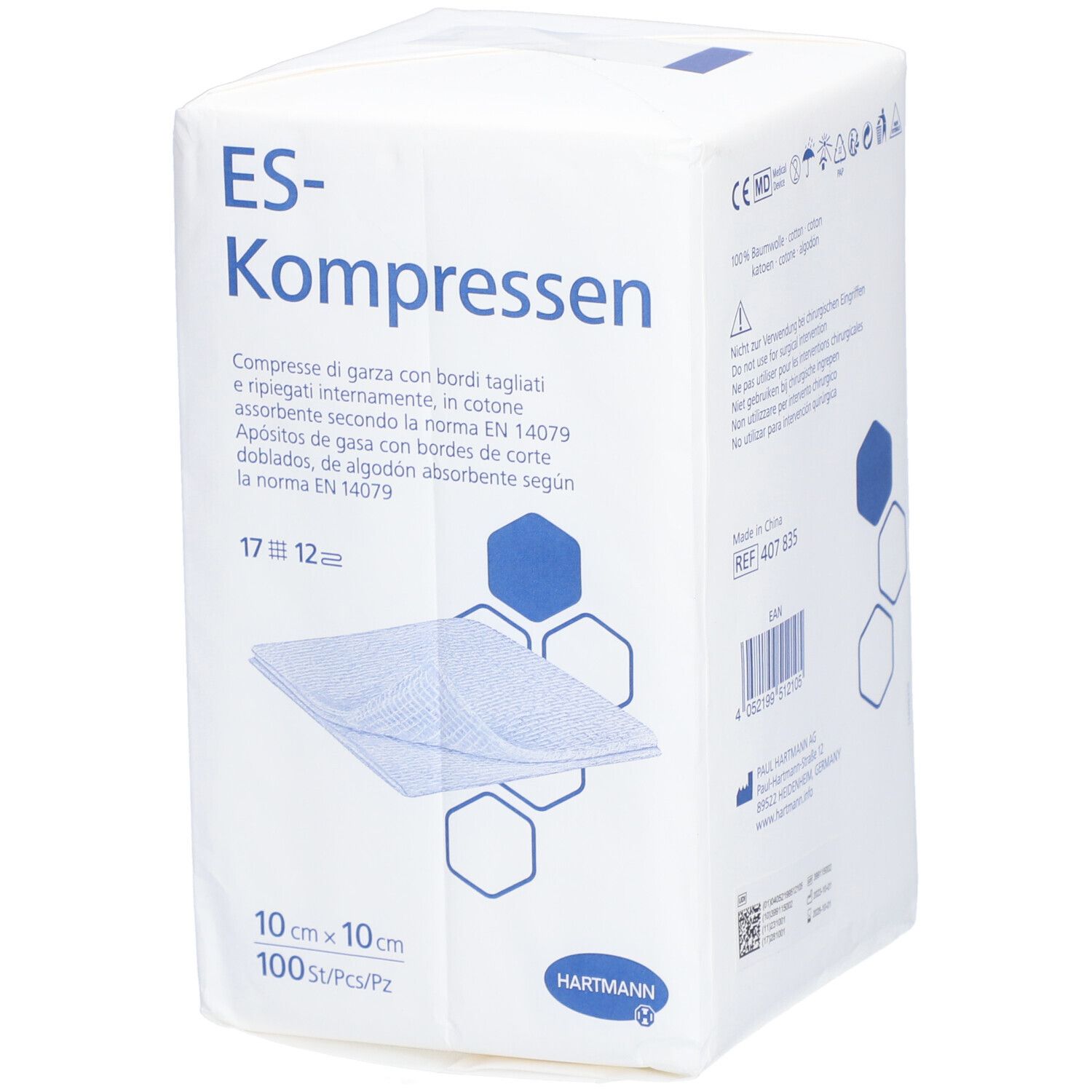 HARTMANN ES-Kompressen 12fach 10x10cm 100 Stk