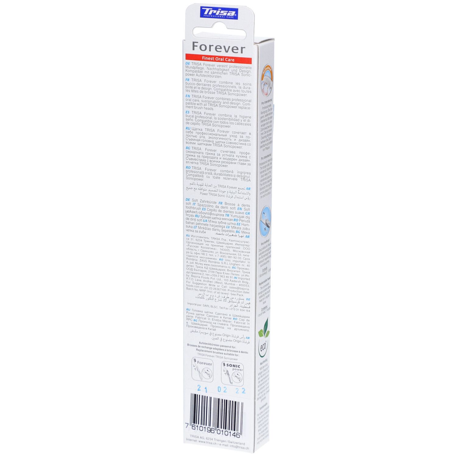 Trisa® Forever Pro Interdental Zahnbürste mit Wechselkopf