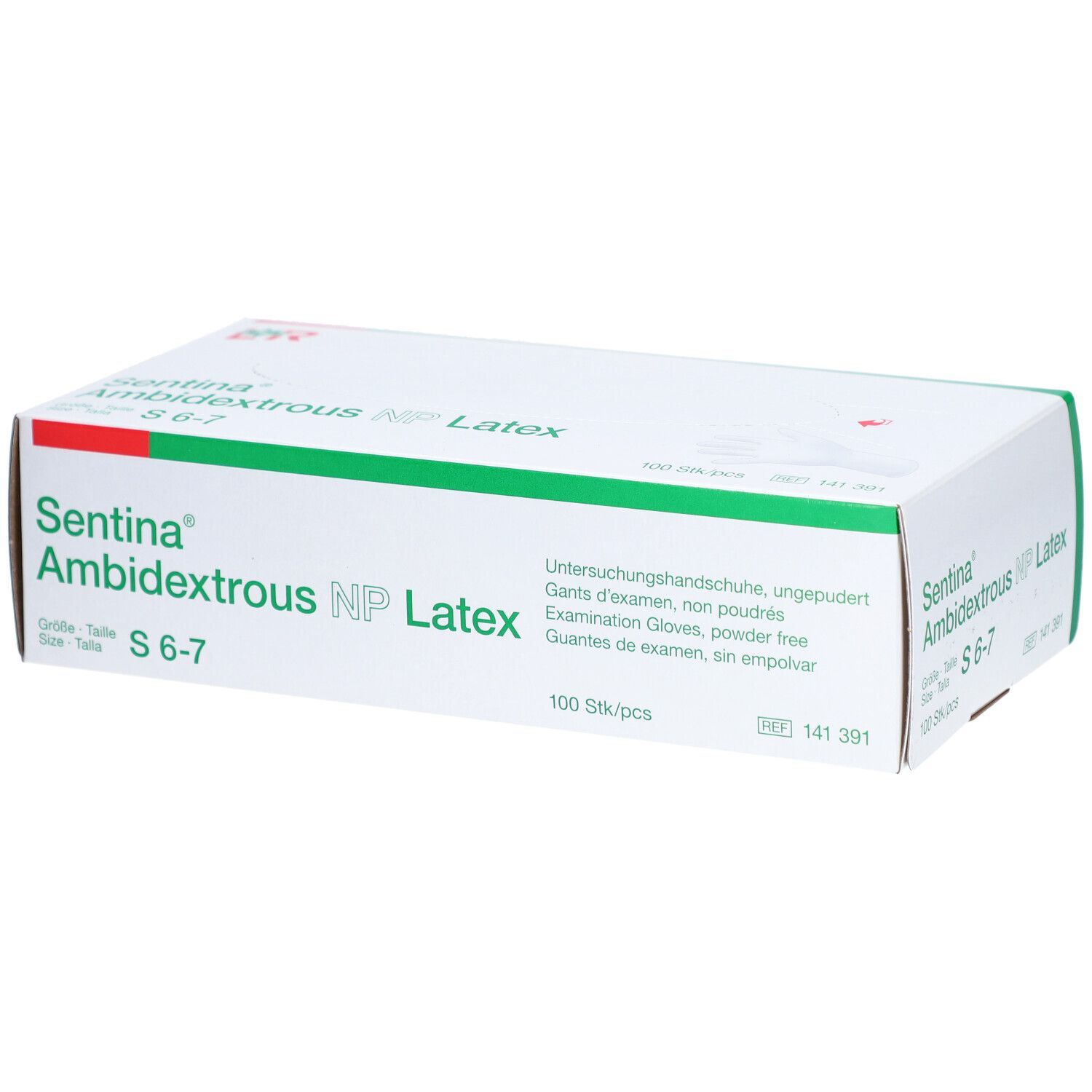 SENTINA Handschuhe S Latex 100 Stk