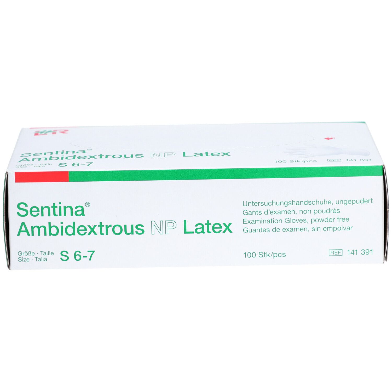 SENTINA Handschuhe S Latex 100 Stk