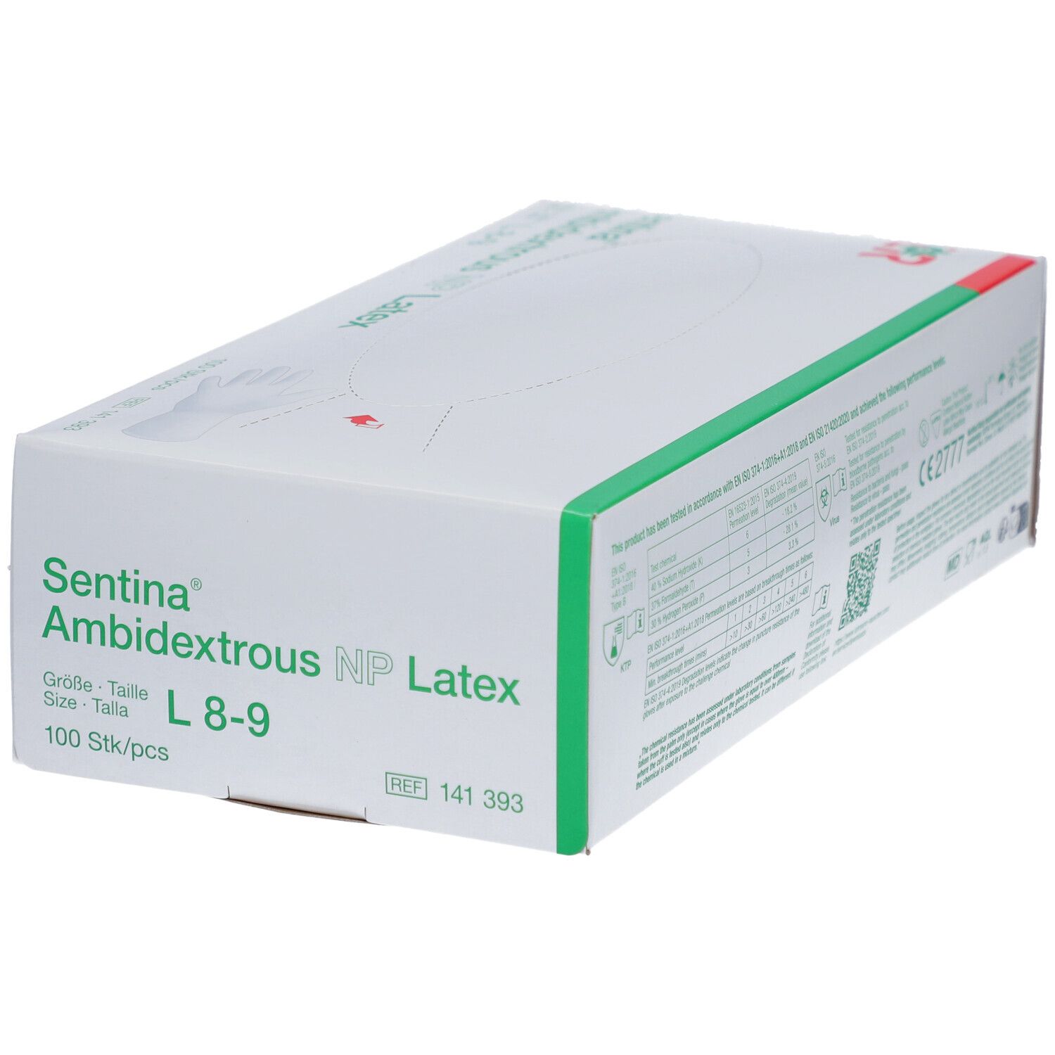 SENTINA Handschuhe L Latex 100 Stk
