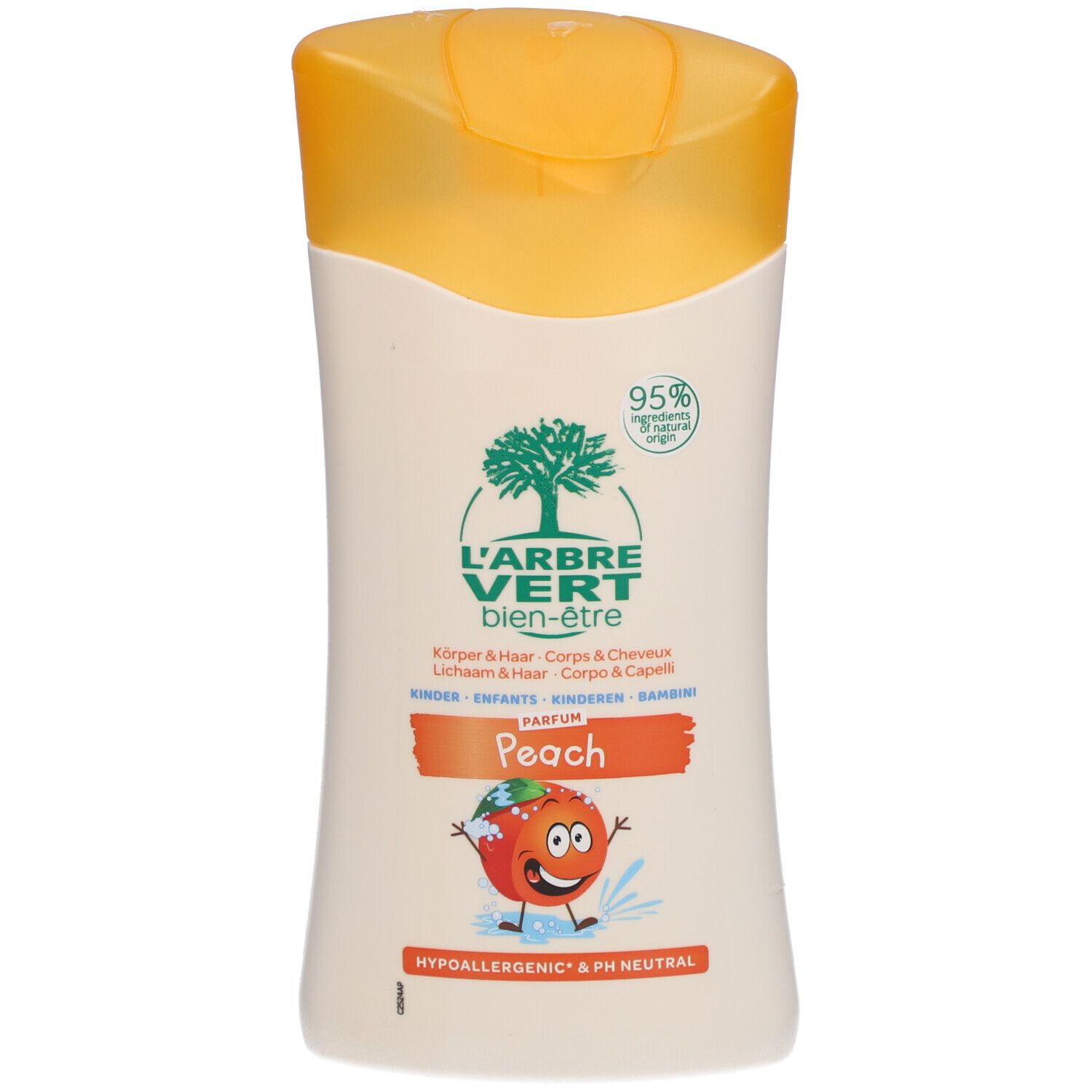 L'ARBRE VERT Shampooing & Douche écologique Enfants Pêche