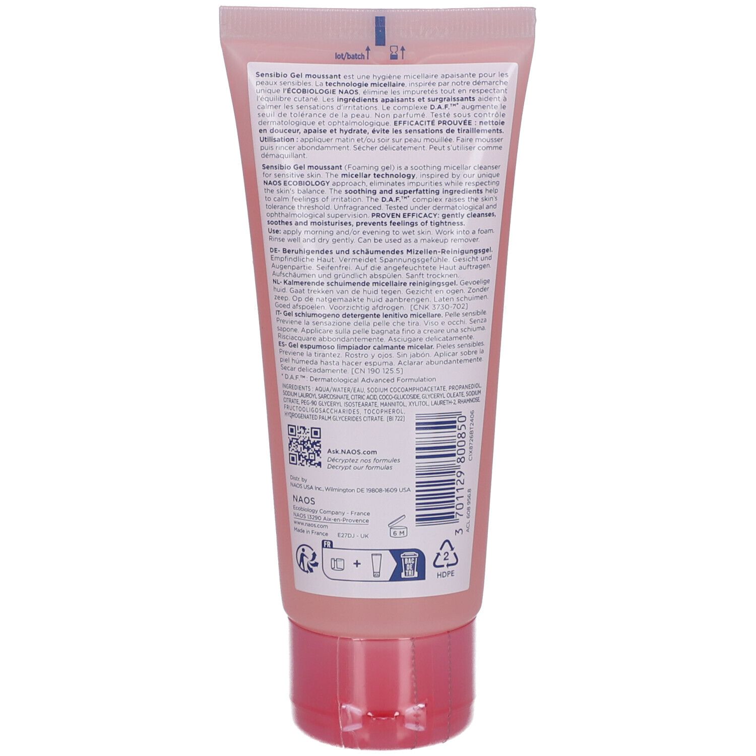 BIODERMA Sensibio Gel Moussant Mildes und beruhigendes mizellares Reinigungsgel