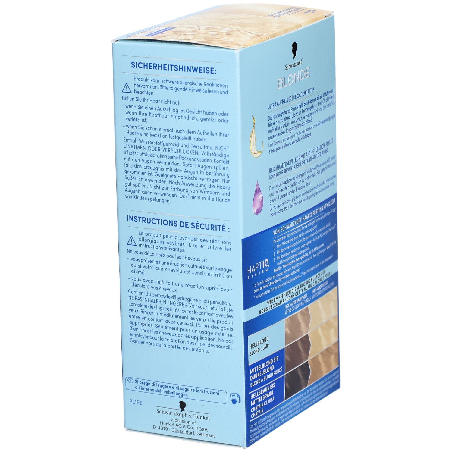 Schwarzkopf® Blonde L1++ Ultra Aufheller – Bis zu 9 Stufen Aufhellung ohne Gelbstich