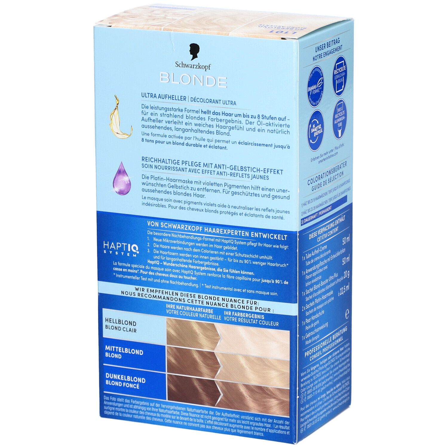 SCHWARZKOPF BLONDE L101 Platin Aufheller