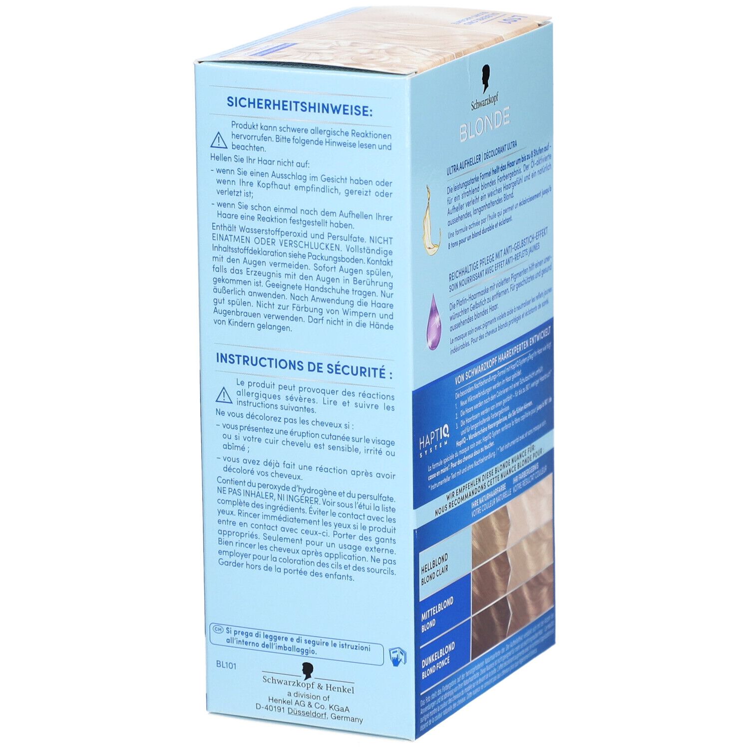 SCHWARZKOPF BLONDE L101 Platin Aufheller
