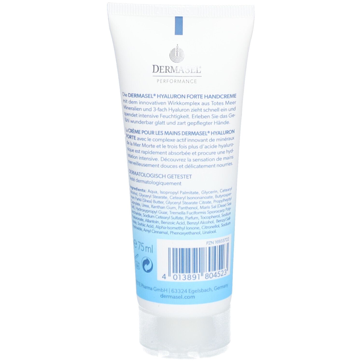 DERMASEL Hyaluron Forte Crème pour les mains