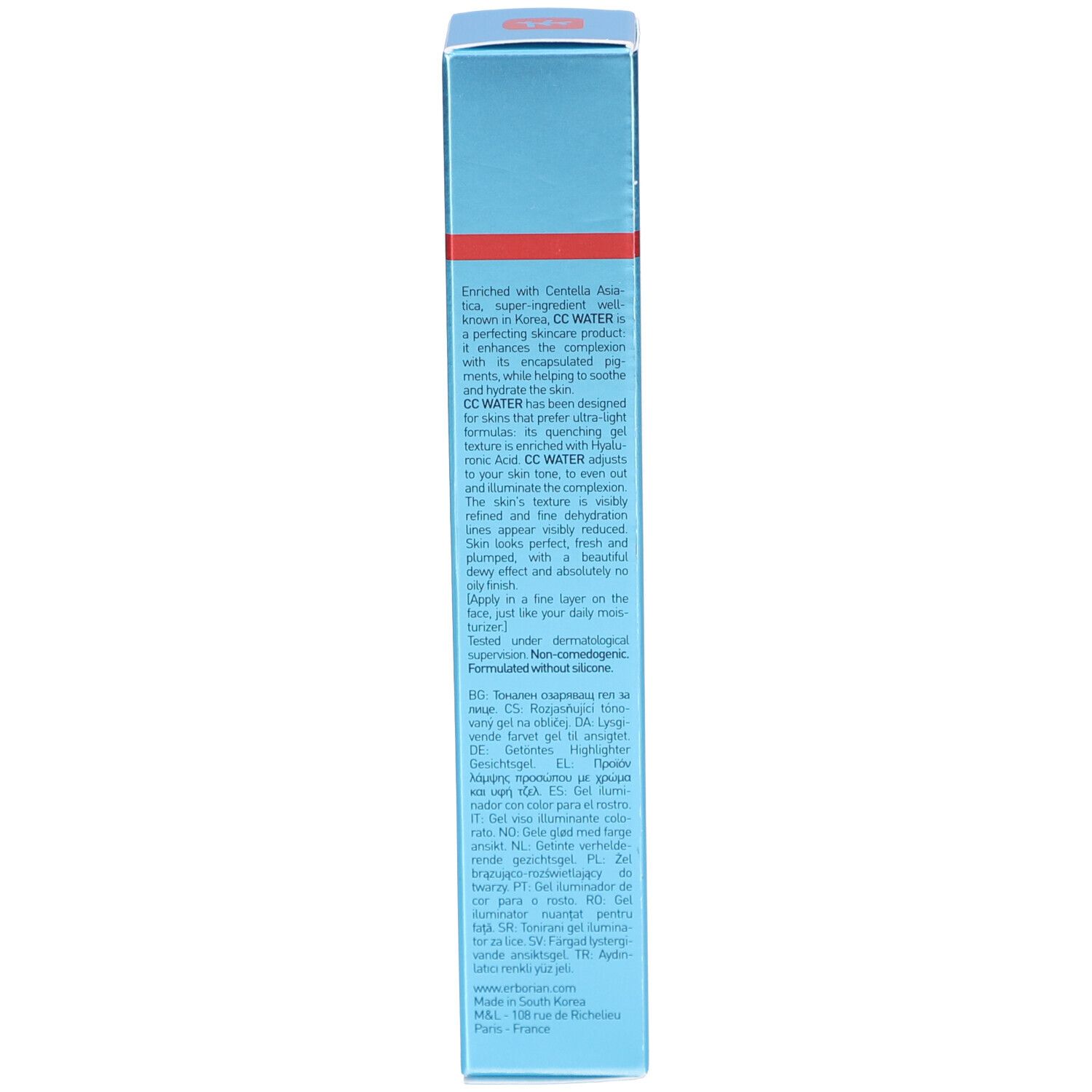 Erborian® CC Water à la Centella Gel "Teint Frais" Perfecteur de peau - Clair