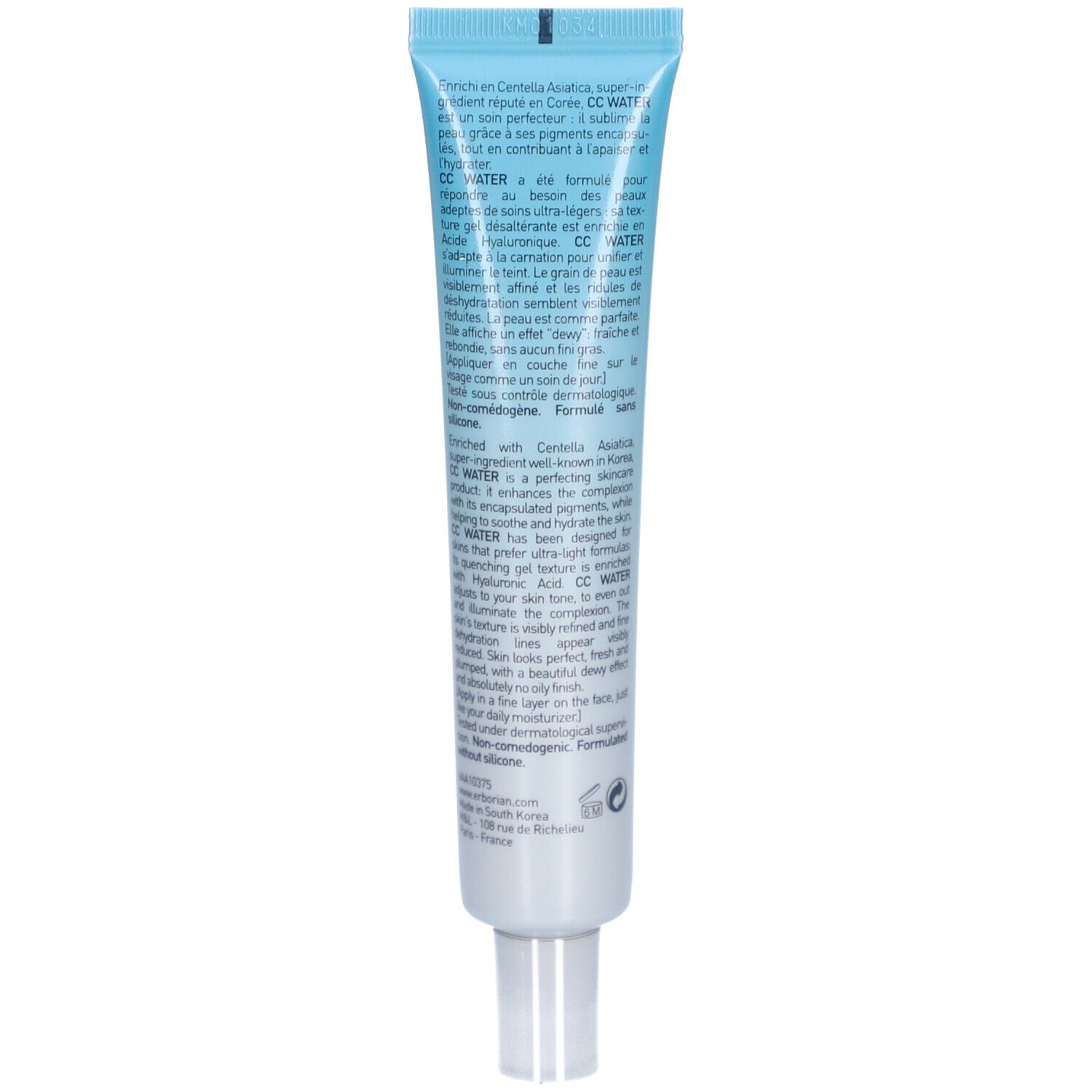 Erborian® CC Water à la Centella Gel "Teint Frais" Perfecteur de peau - Doré