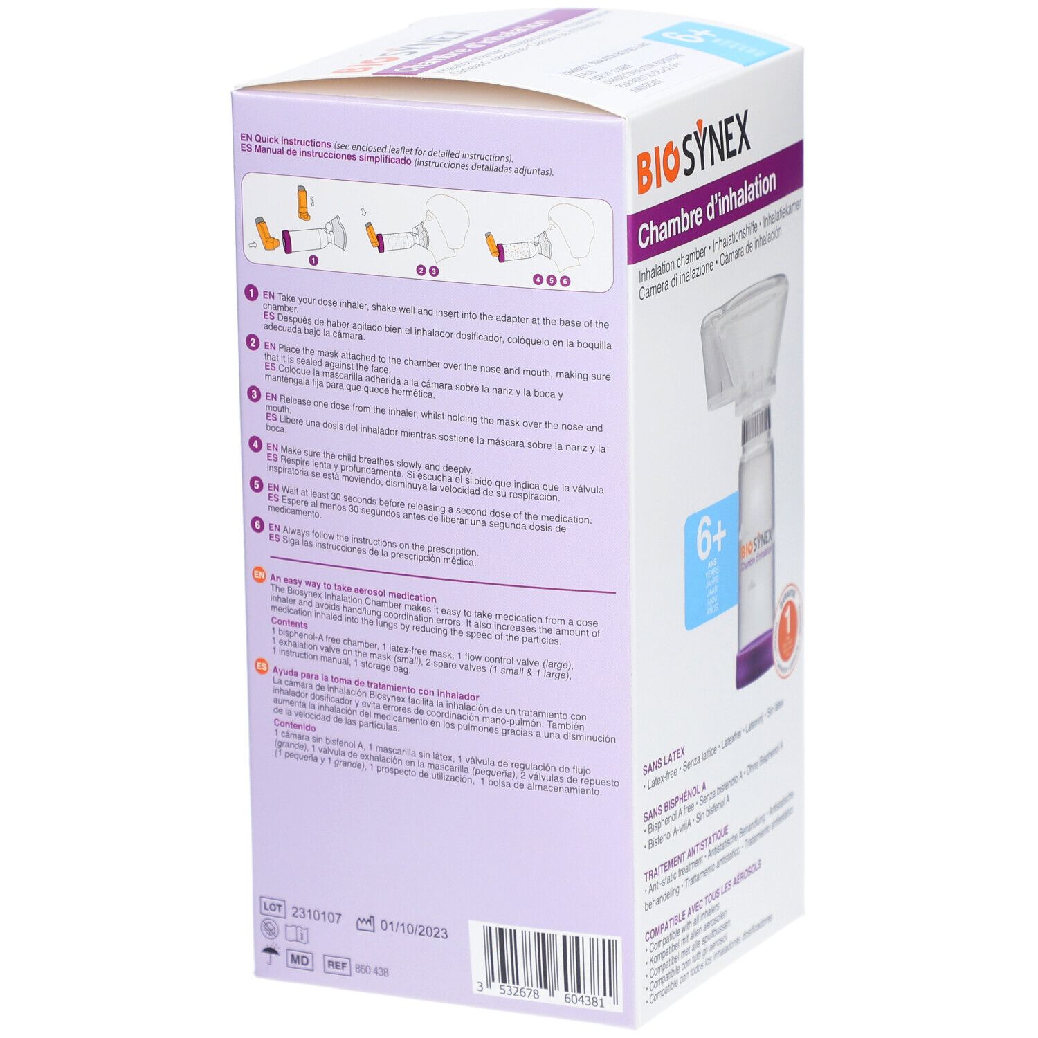 BIOSYNEX Inhalationshilfe 6J und mehr