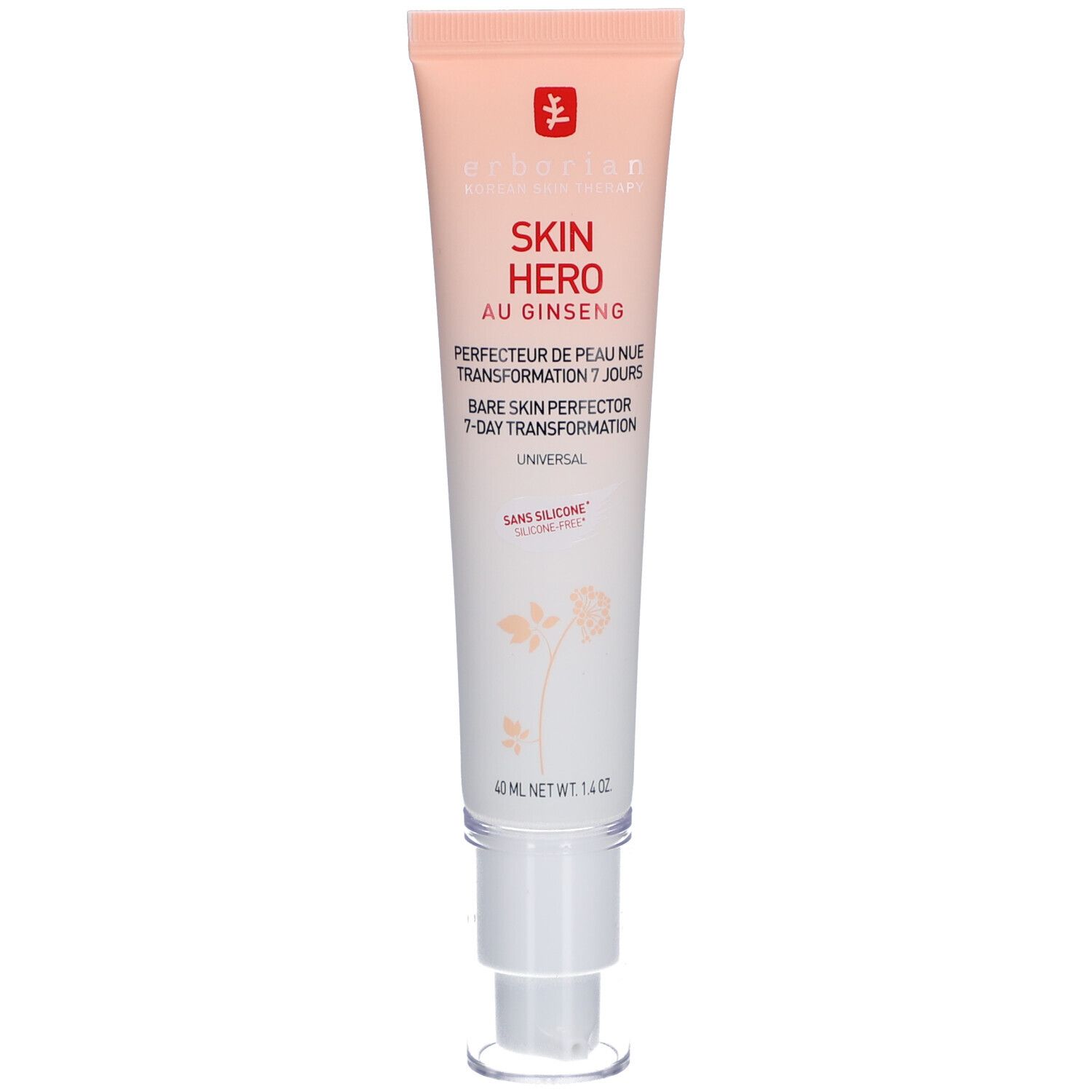Erborian® Skin Hero Perfectionneur de peau nue au ginseng pour un aspect naturel de la peau