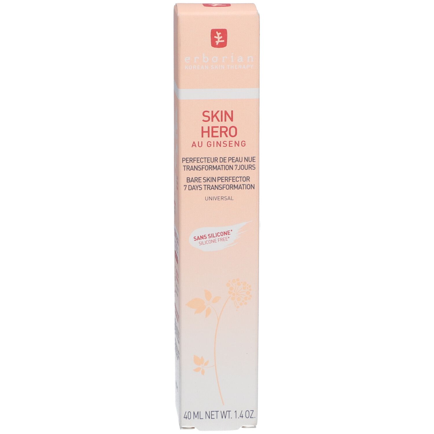 Erborian® Skin Hero Perfectionneur de peau nue au ginseng pour un aspect naturel de la peau