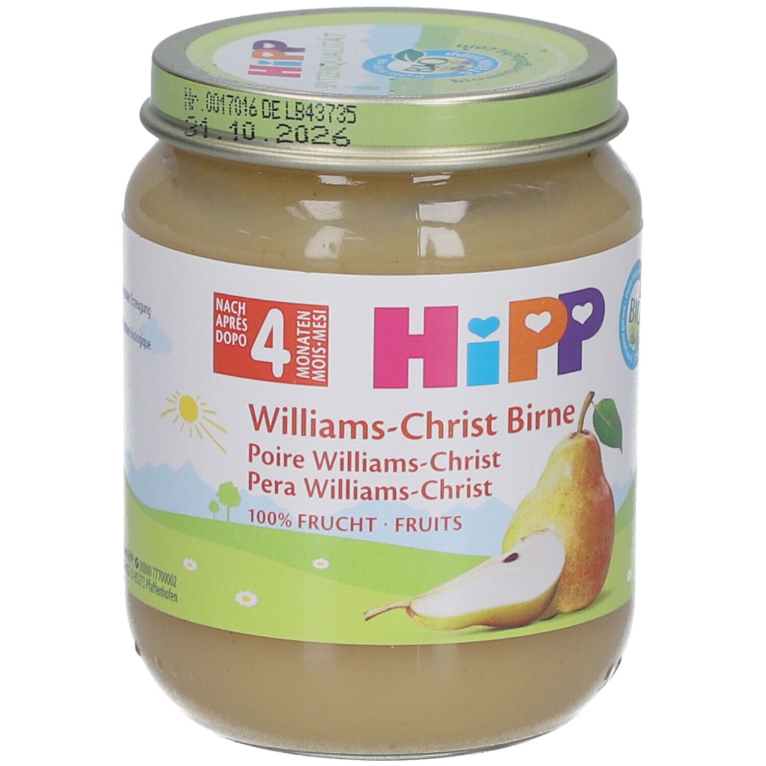 HiPP Bio Birne Williams-Christ ab 4 Monaten