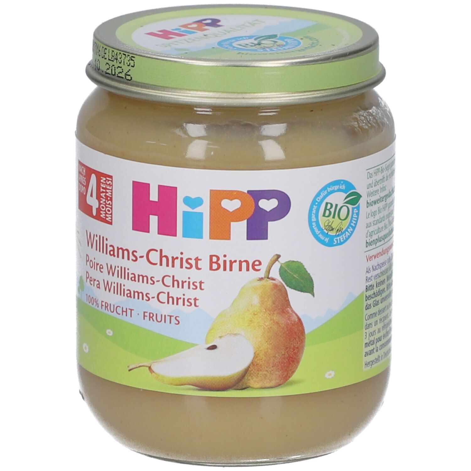 HiPP Bio Birne Williams-Christ ab 4 Monaten