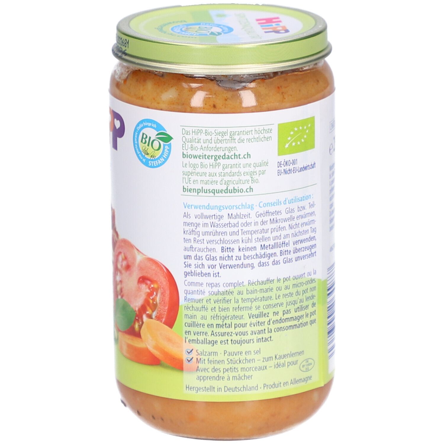HIPP Kleiner Topf Spaghetti Bolognese bio nach 12 Monaten
