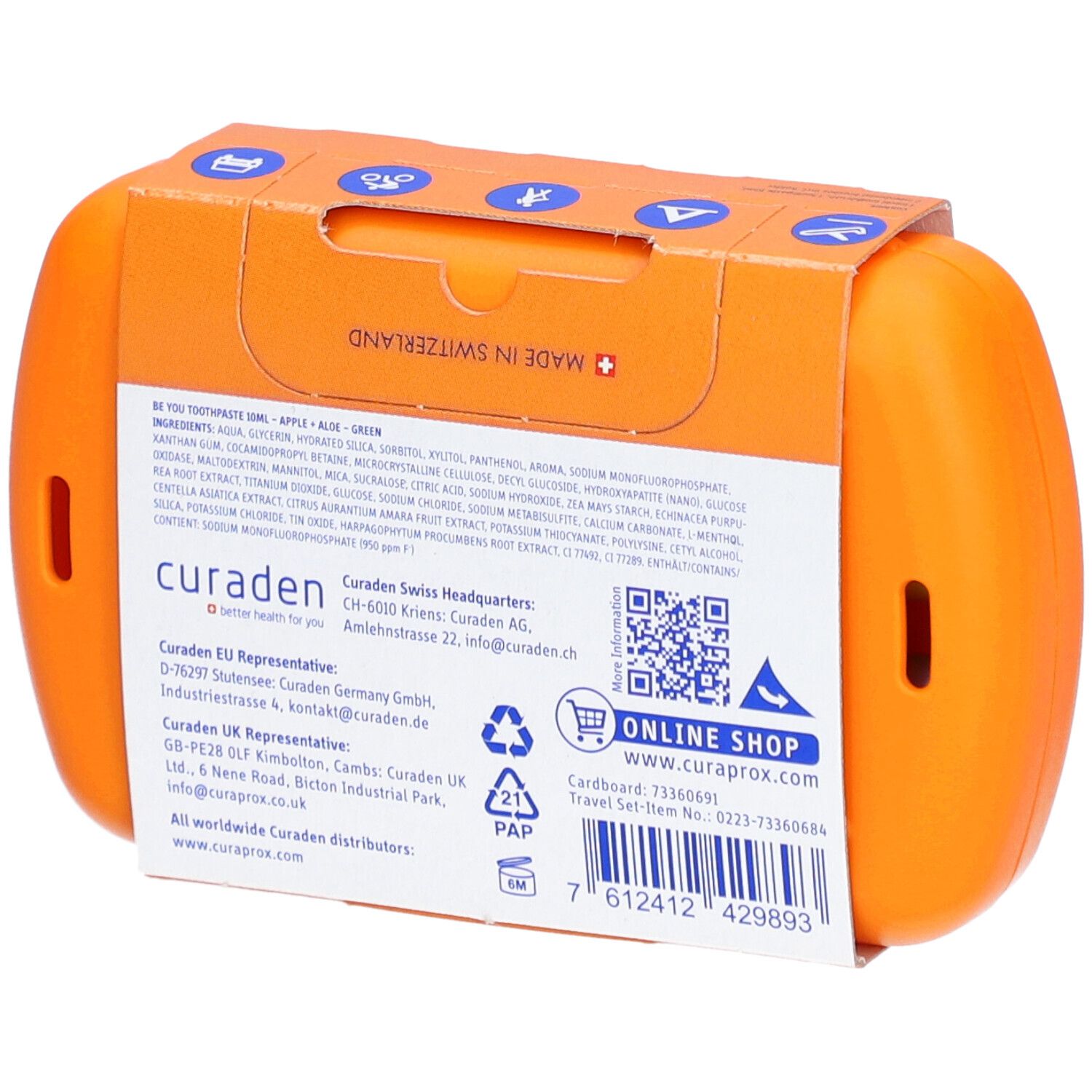 CURAPROX Travel Set orange