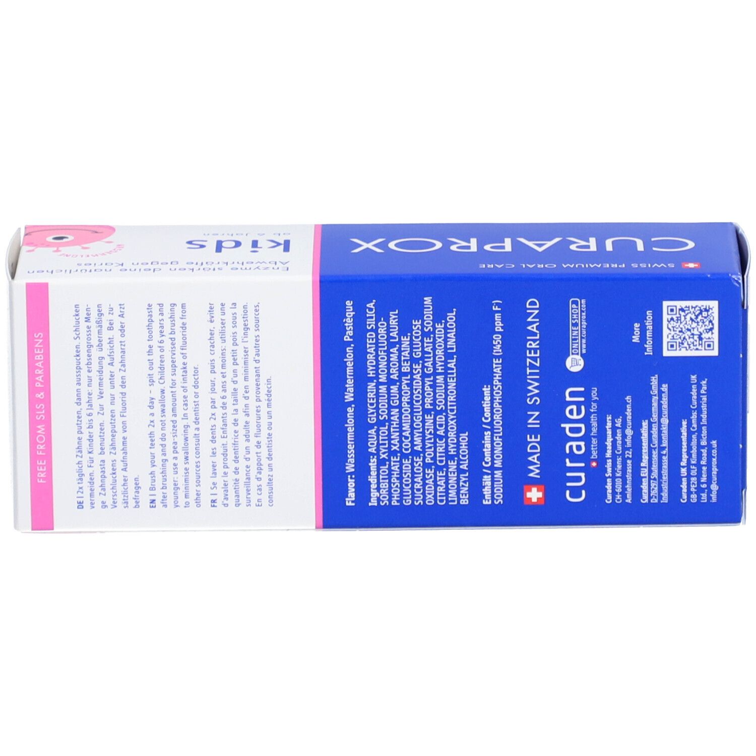 CURAPROX kids Kinderzahnp Wasserm 1450ppm F 60 ml