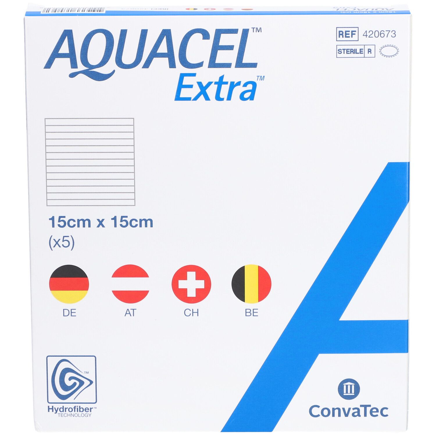 ConvaTec® Aquacel Extra Wundverband 15 x 15 cm steril