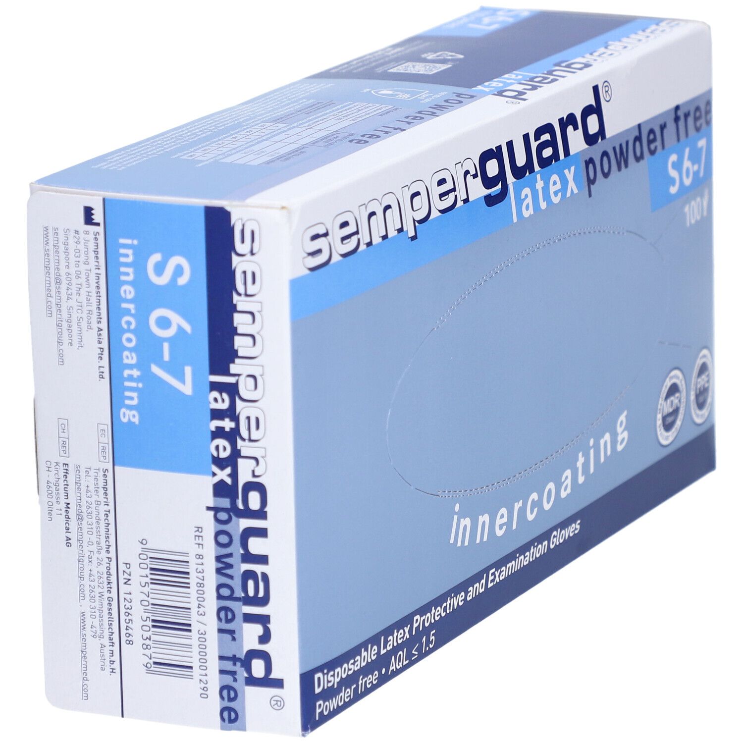 SEMPERGUARD Handsch Latex IC S puderfr we 100 Stk