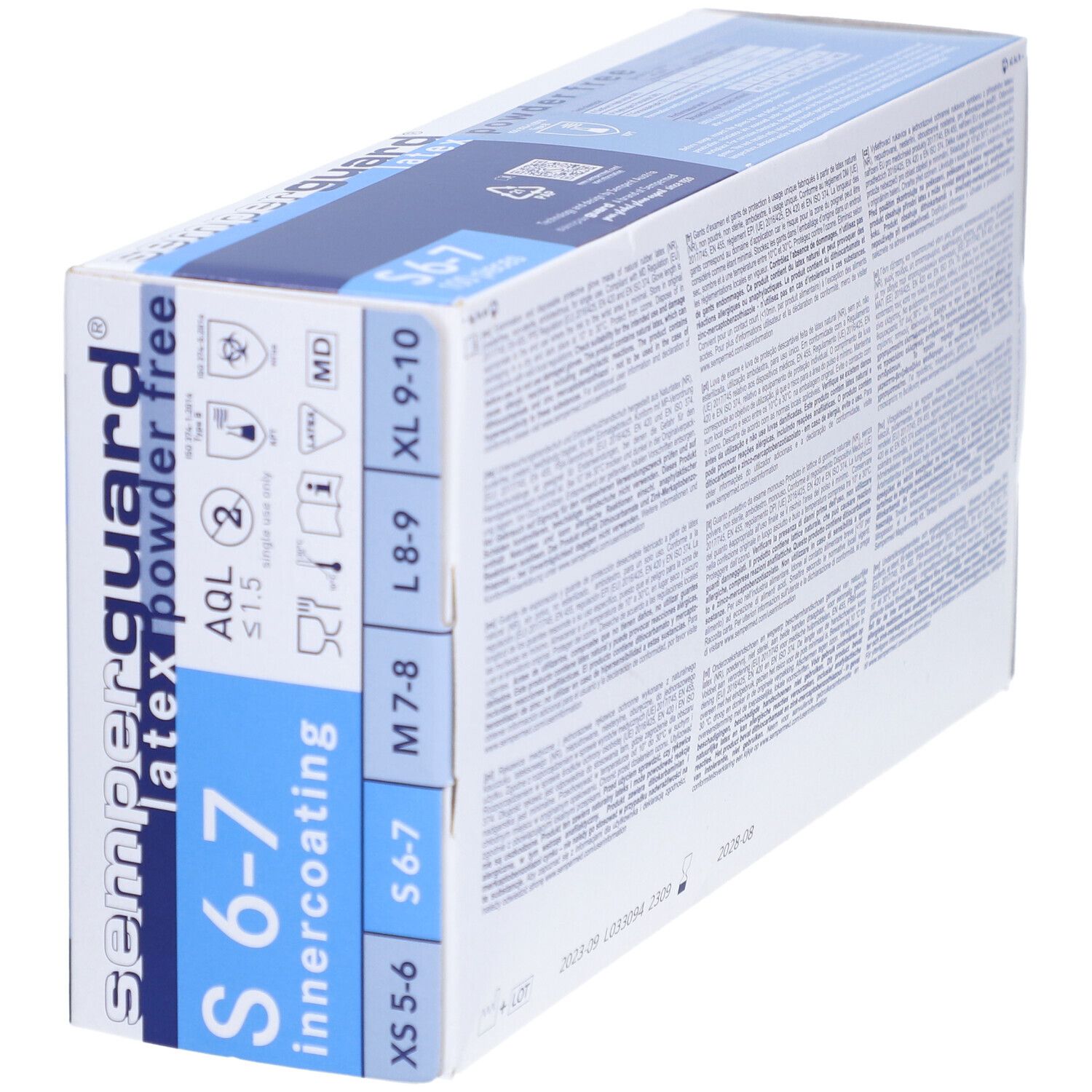 SEMPERGUARD Handsch Latex IC S puderfr we 100 Stk
