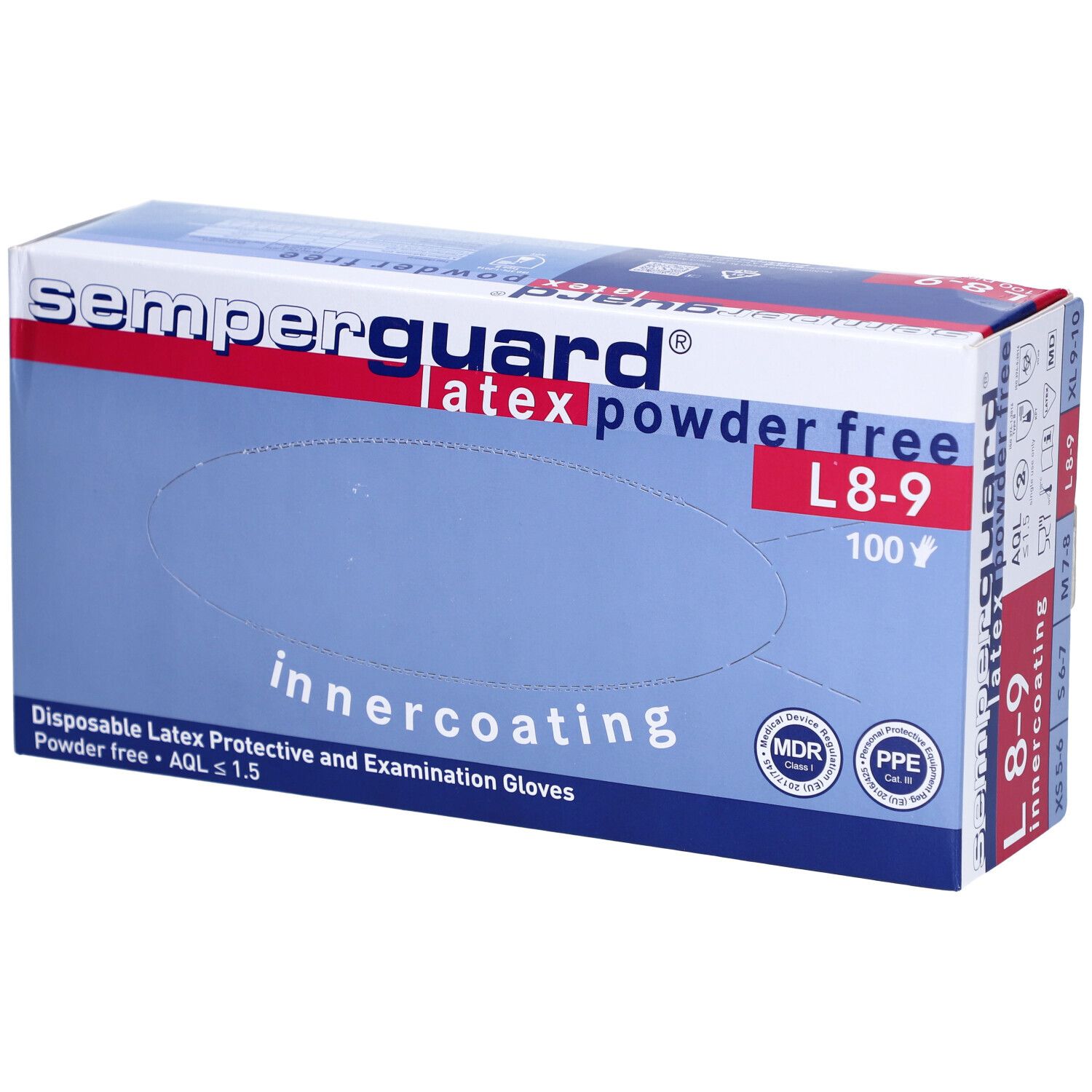SEMPERGUARD Handsch Latex IC L puderfr we 100 Stk