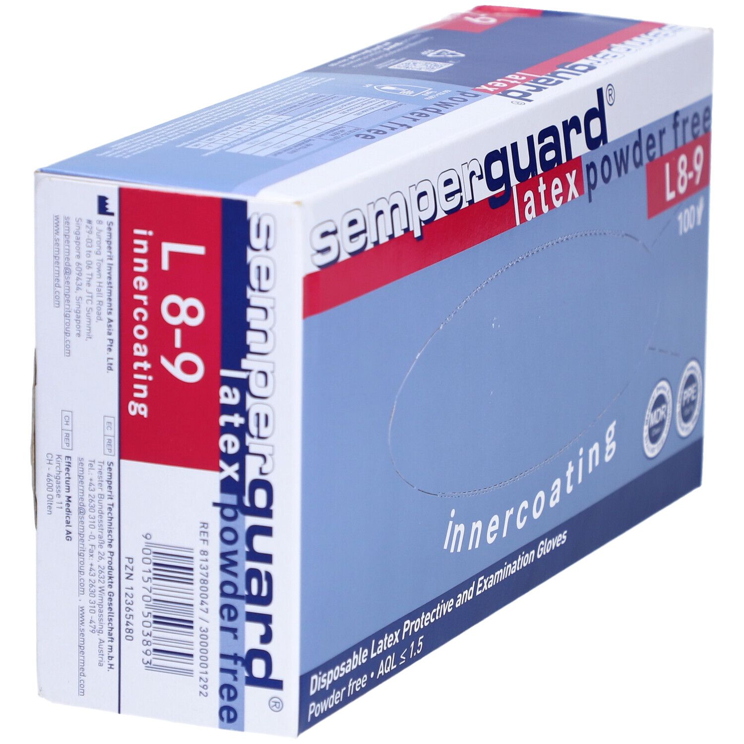 SEMPERGUARD Handsch Latex IC L puderfr we 100 Stk