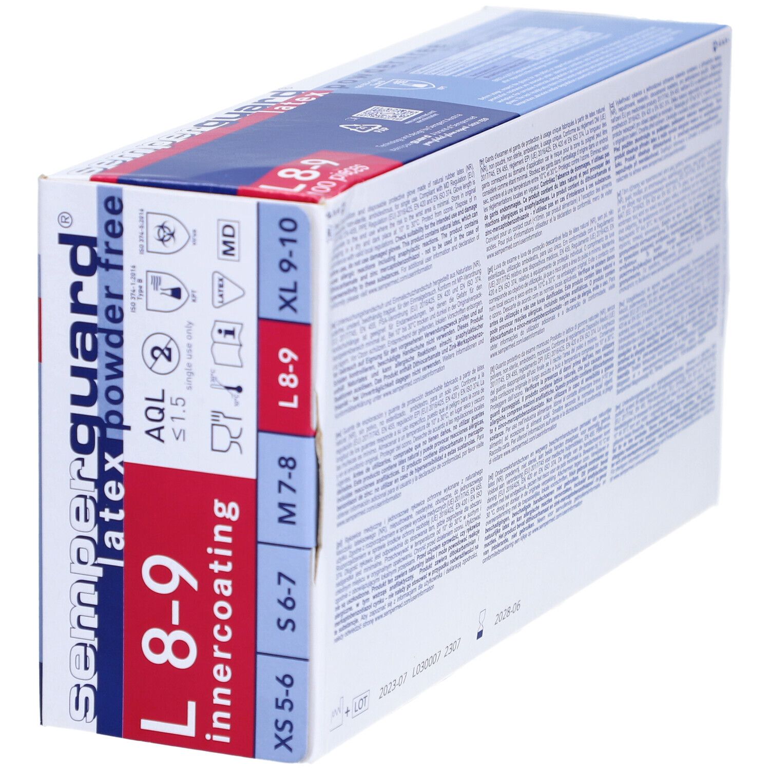 SEMPERGUARD Handsch Latex IC L puderfr we 100 Stk