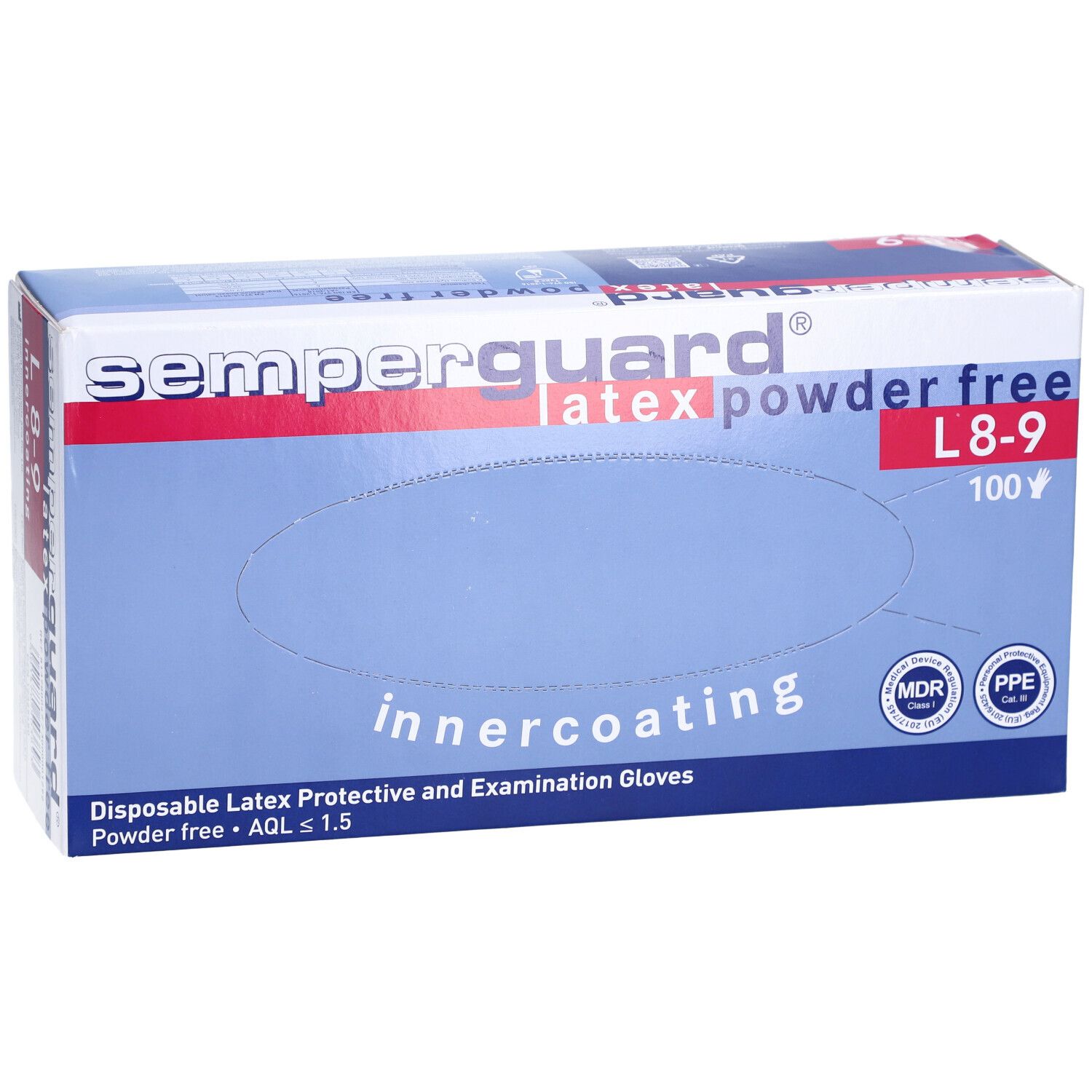 SEMPERGUARD Handsch Latex IC L puderfr we 100 Stk