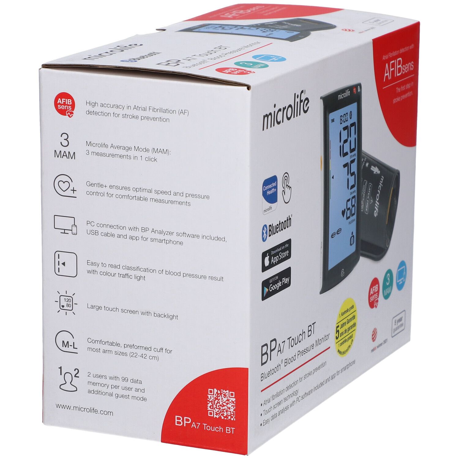 MICROLIFE® Tensiomètre A7 Touch Bluetooth