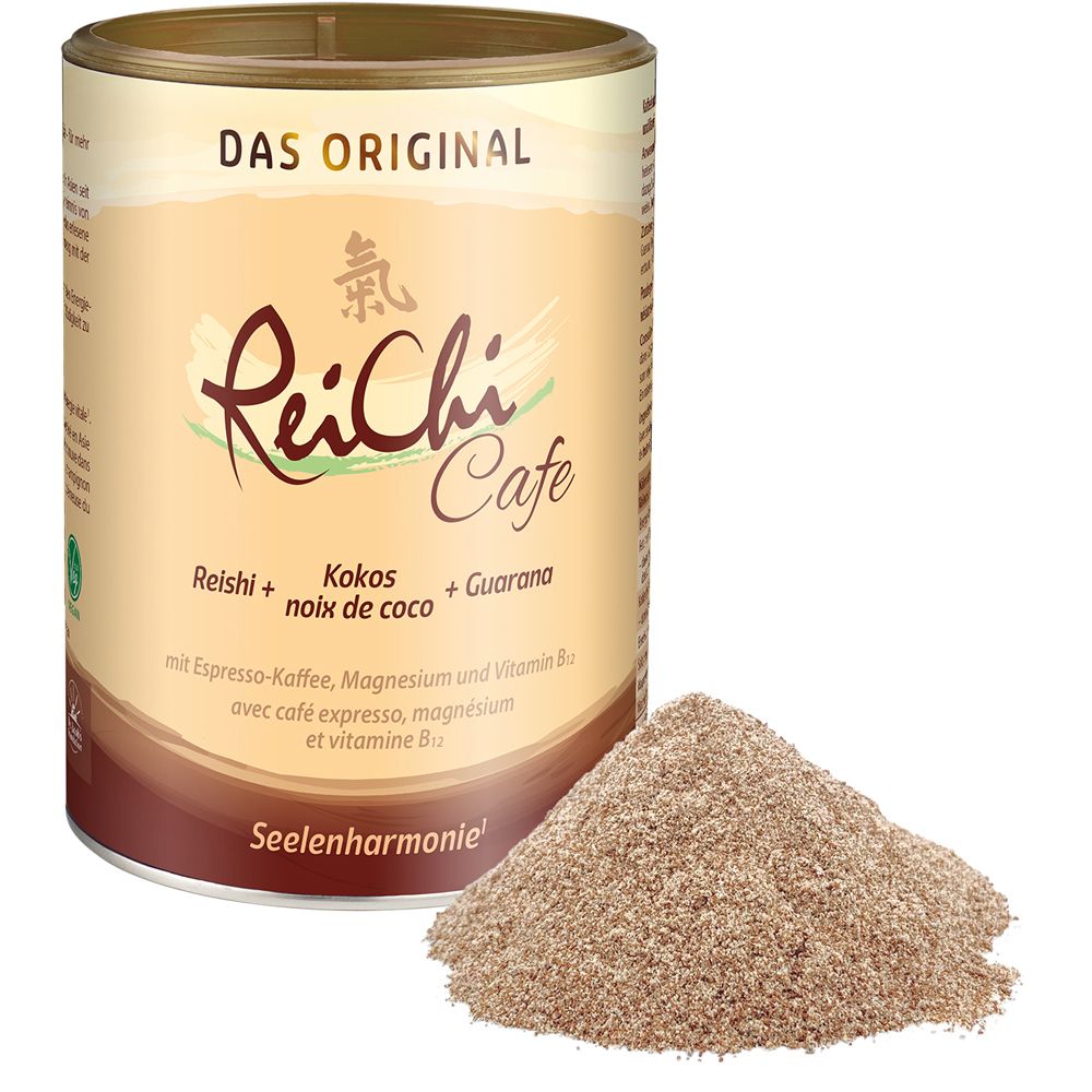 ReiChi Cafe Reishi-Pilz Espresso-Kaffee Kokos vegan