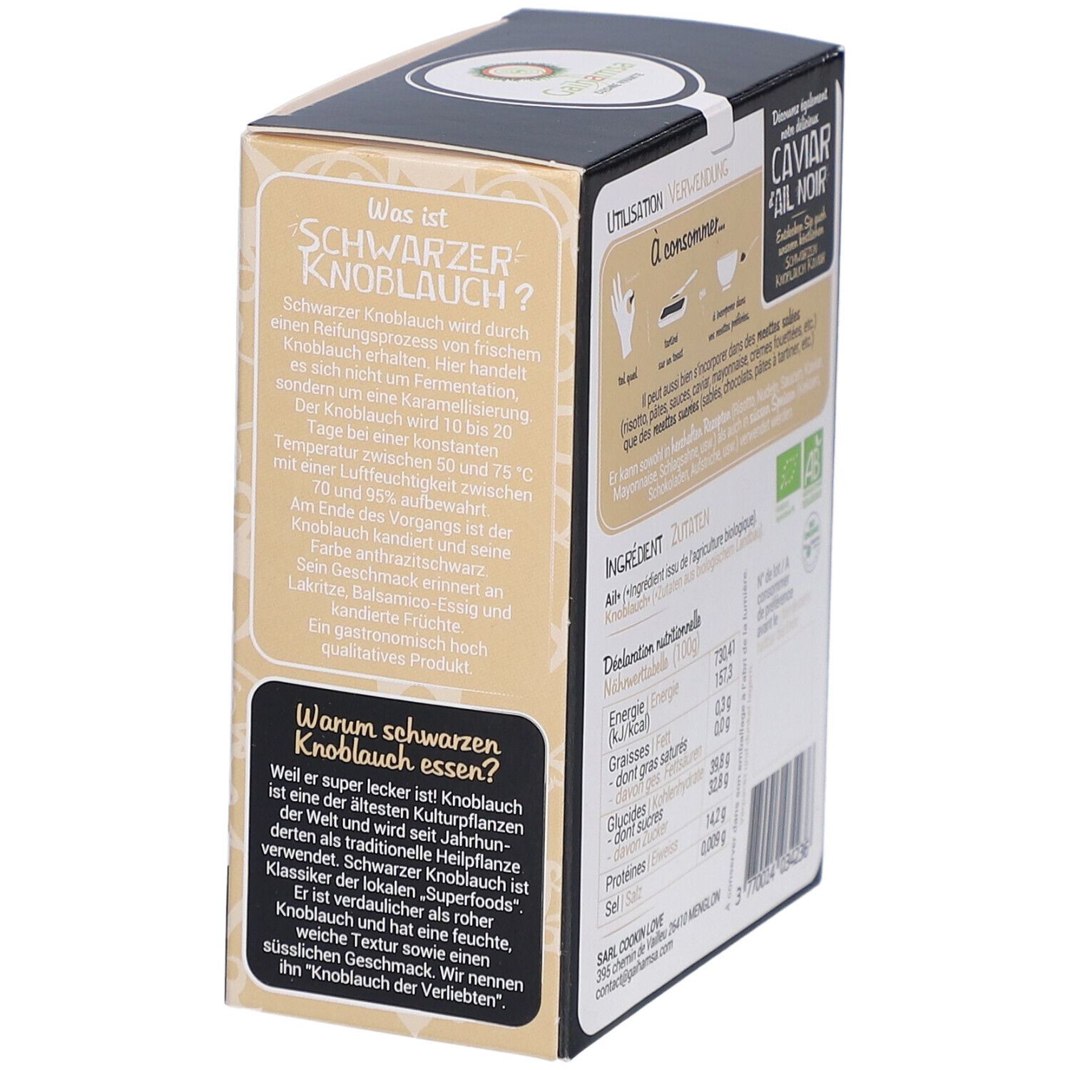 Galbansa - Ail noir bio entier 115 g