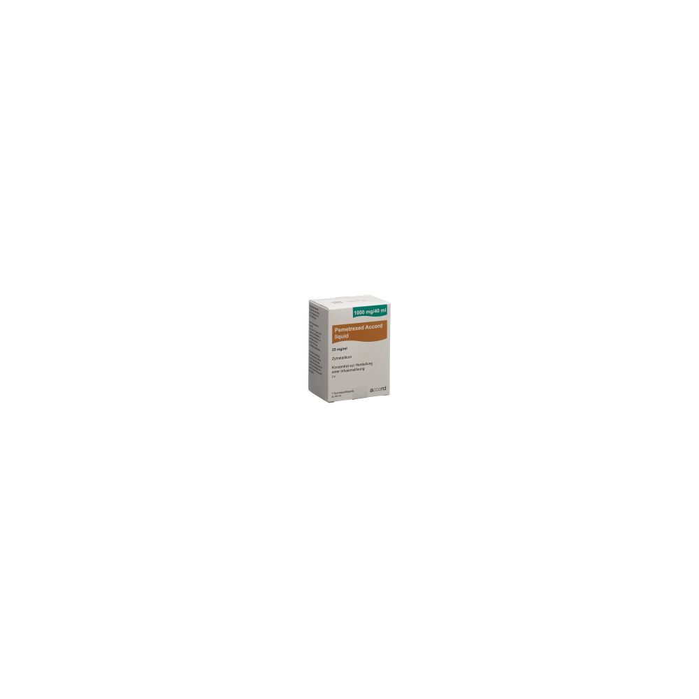 PEMETREXED Accord liquid 1000 mg/40ml Durchstf