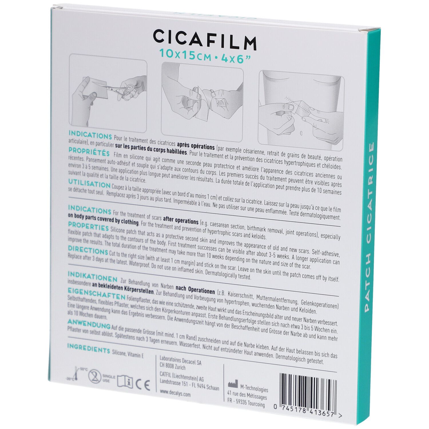 DECALYS Medical Pansement Cicatrice