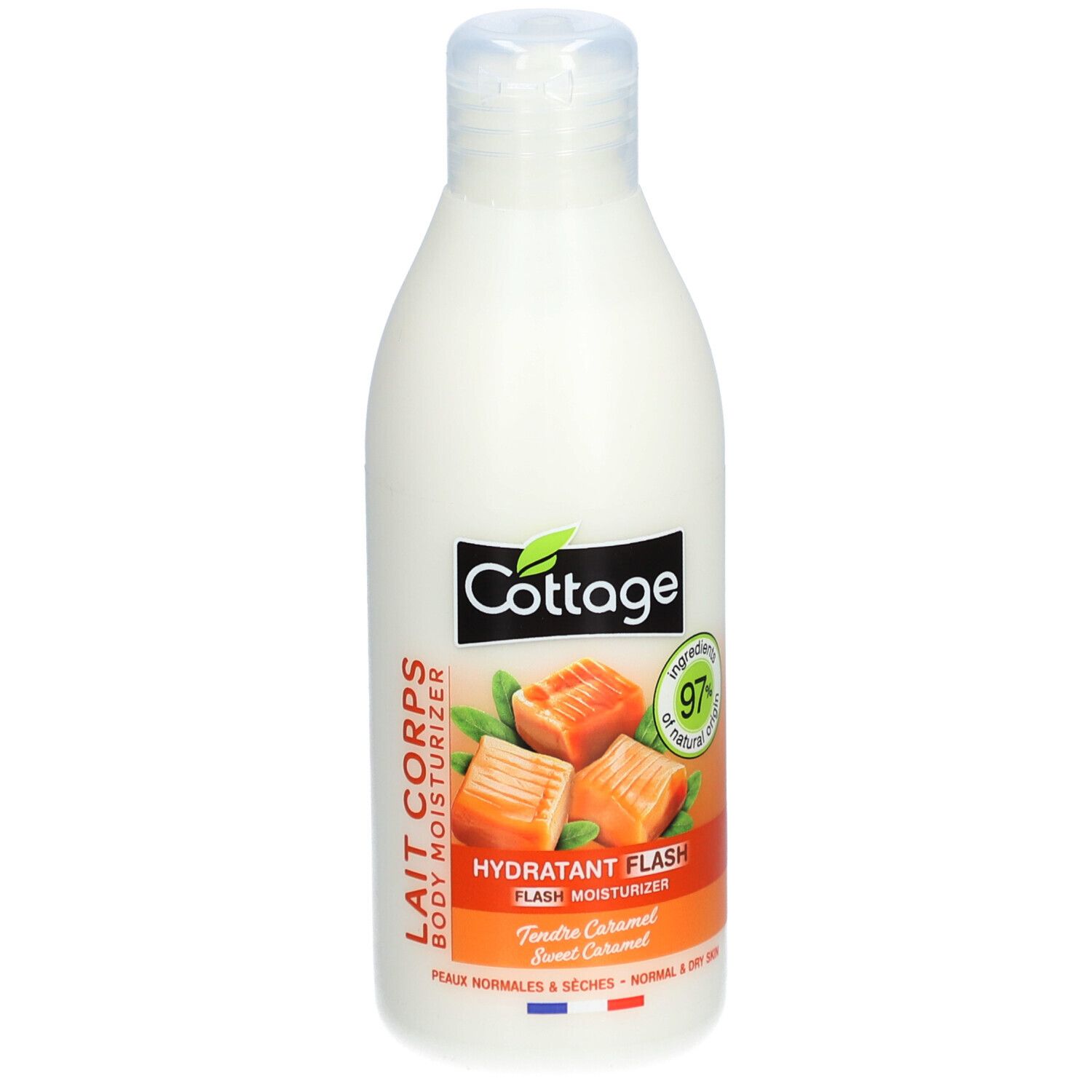 COTTAGE Flash Feuchtigkeitsspendende Körpermilch - Tendre Caramel