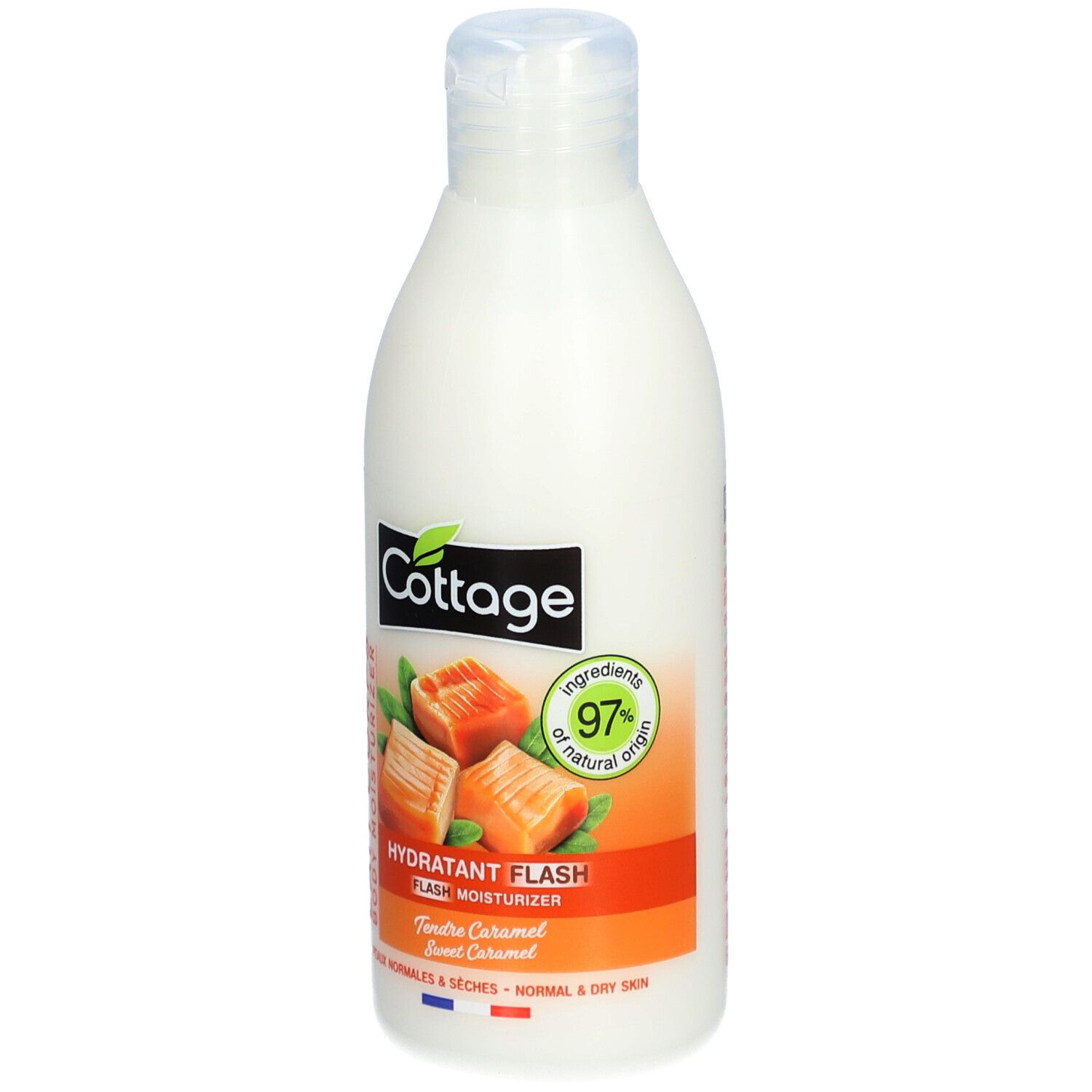 COTTAGE Flash Feuchtigkeitsspendende Körpermilch - Tendre Caramel