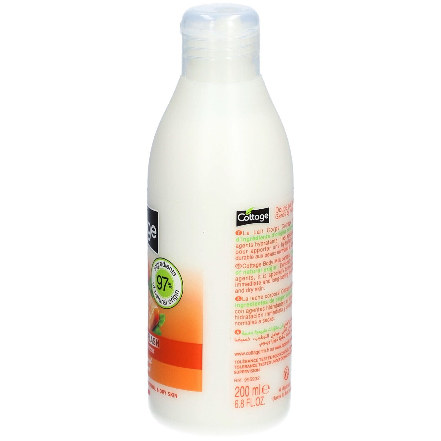 COTTAGE Flash Feuchtigkeitsspendende Körpermilch - Tendre Caramel
