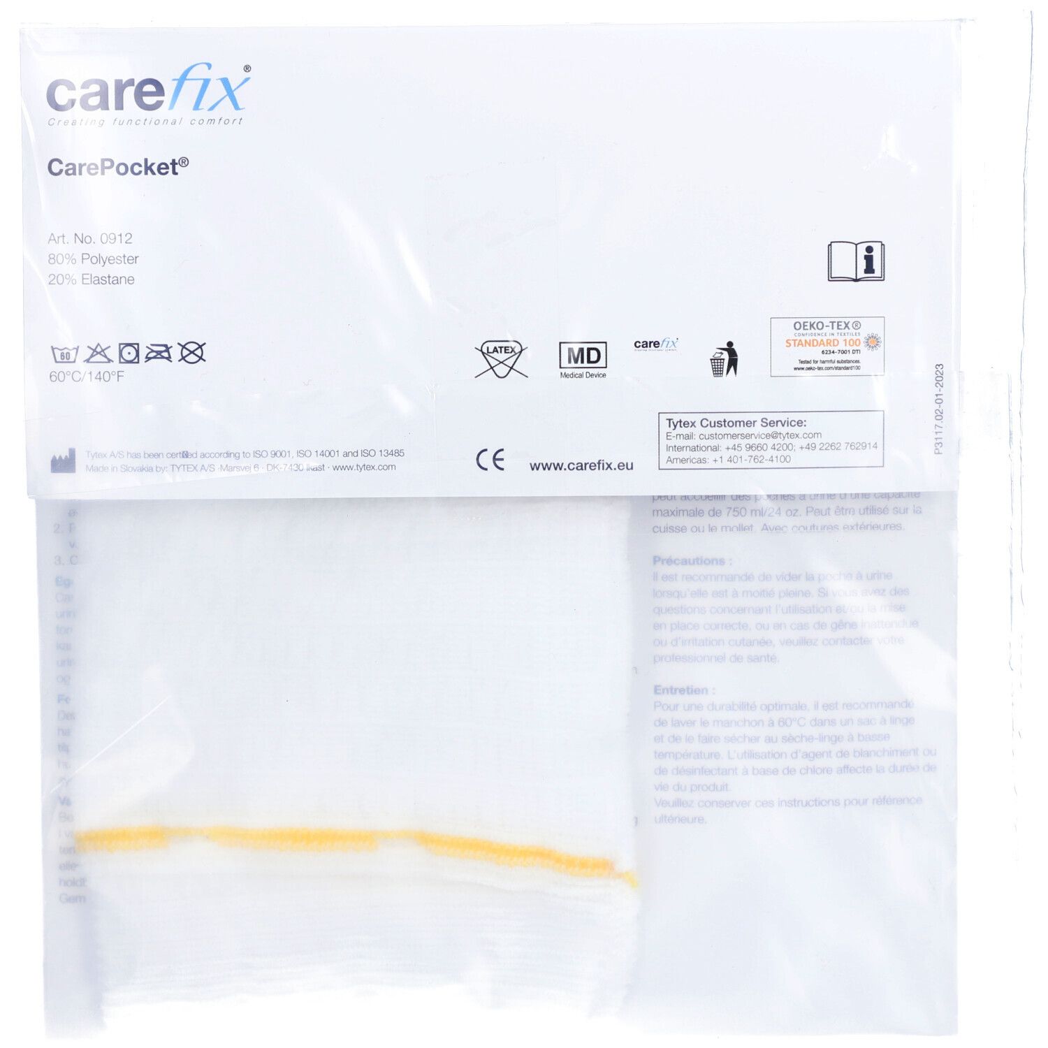 CAREFIX Beinbeutelfixierung S 30-45cm Btl