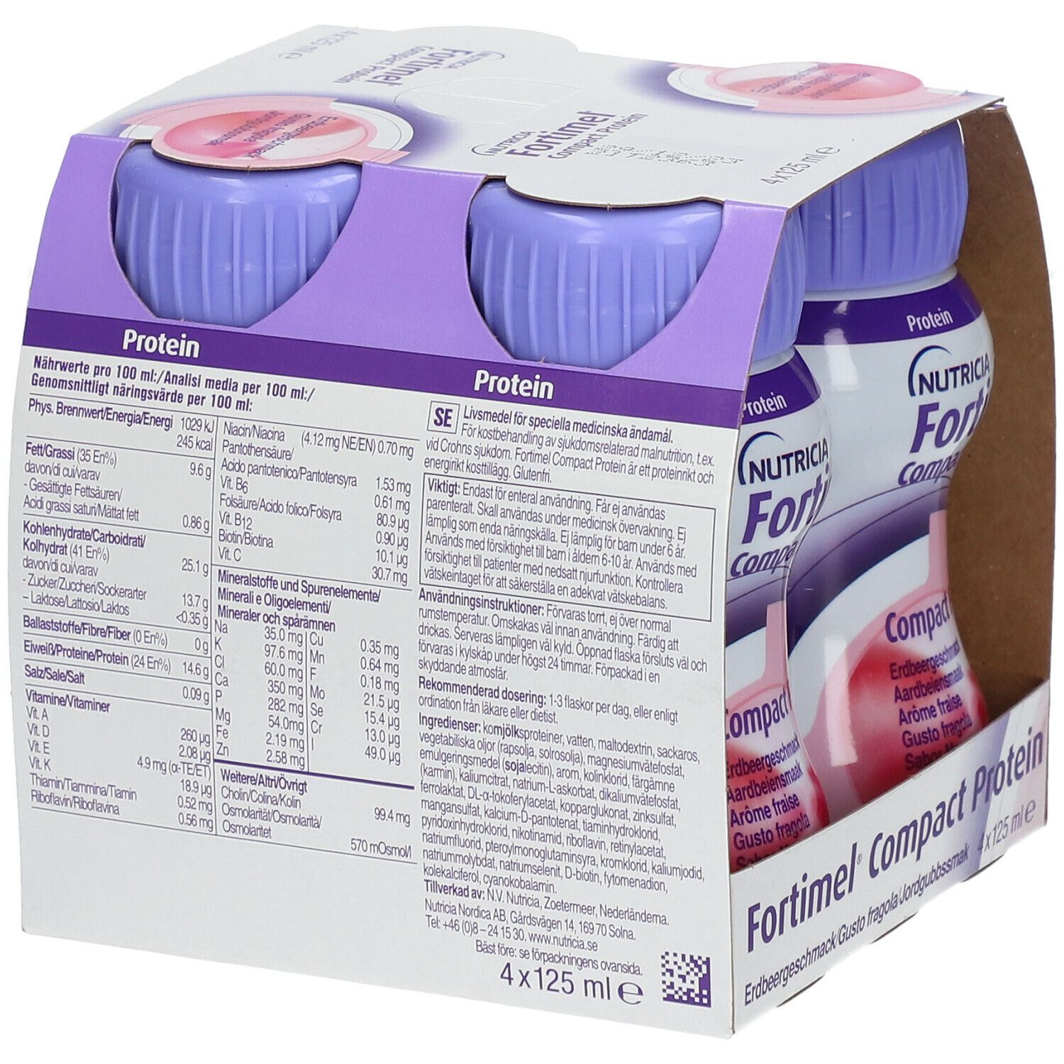 NUTRICIA FORTIMEL Compact Protéine Fraise