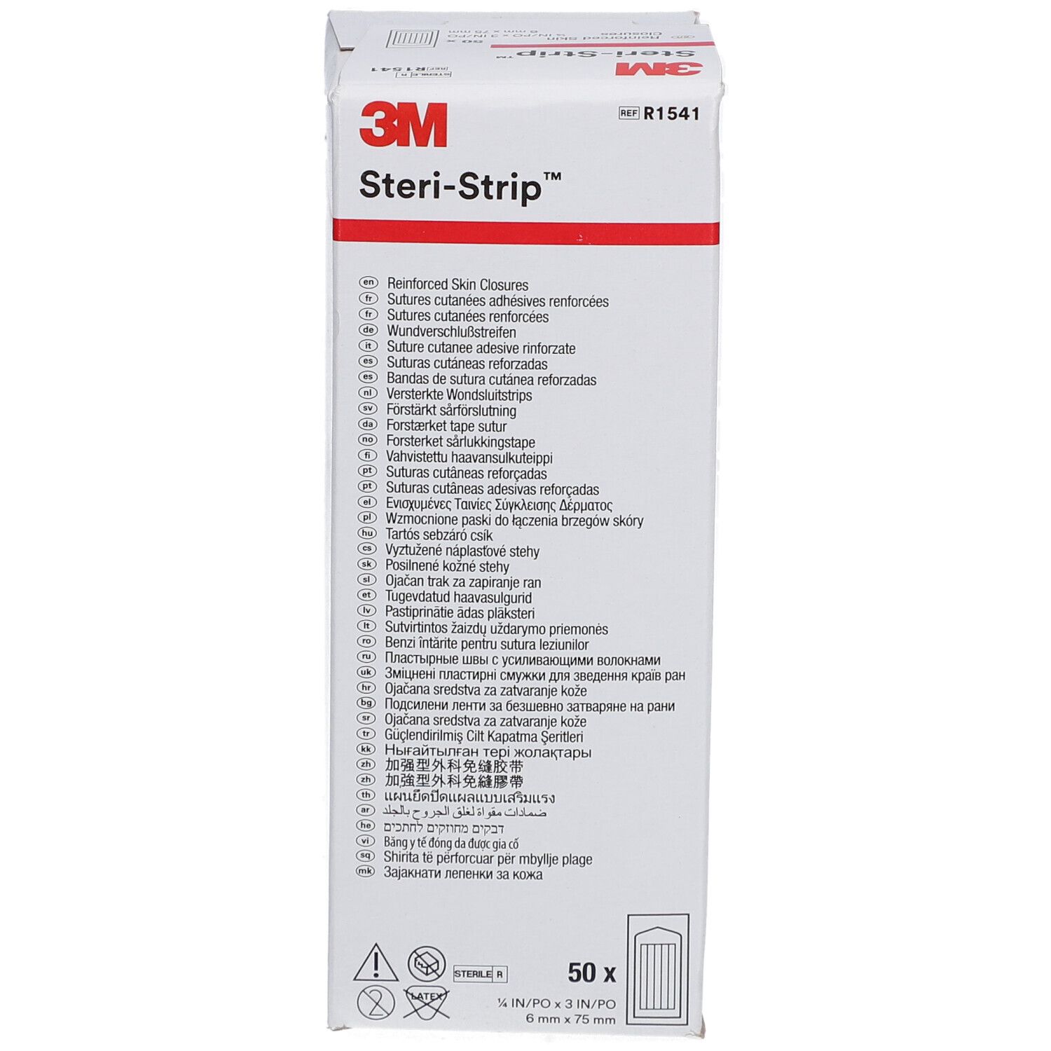 3M Steri-Strip™ Sutures Cutanées Adhésives Stériles 6 x 75 mm Chair