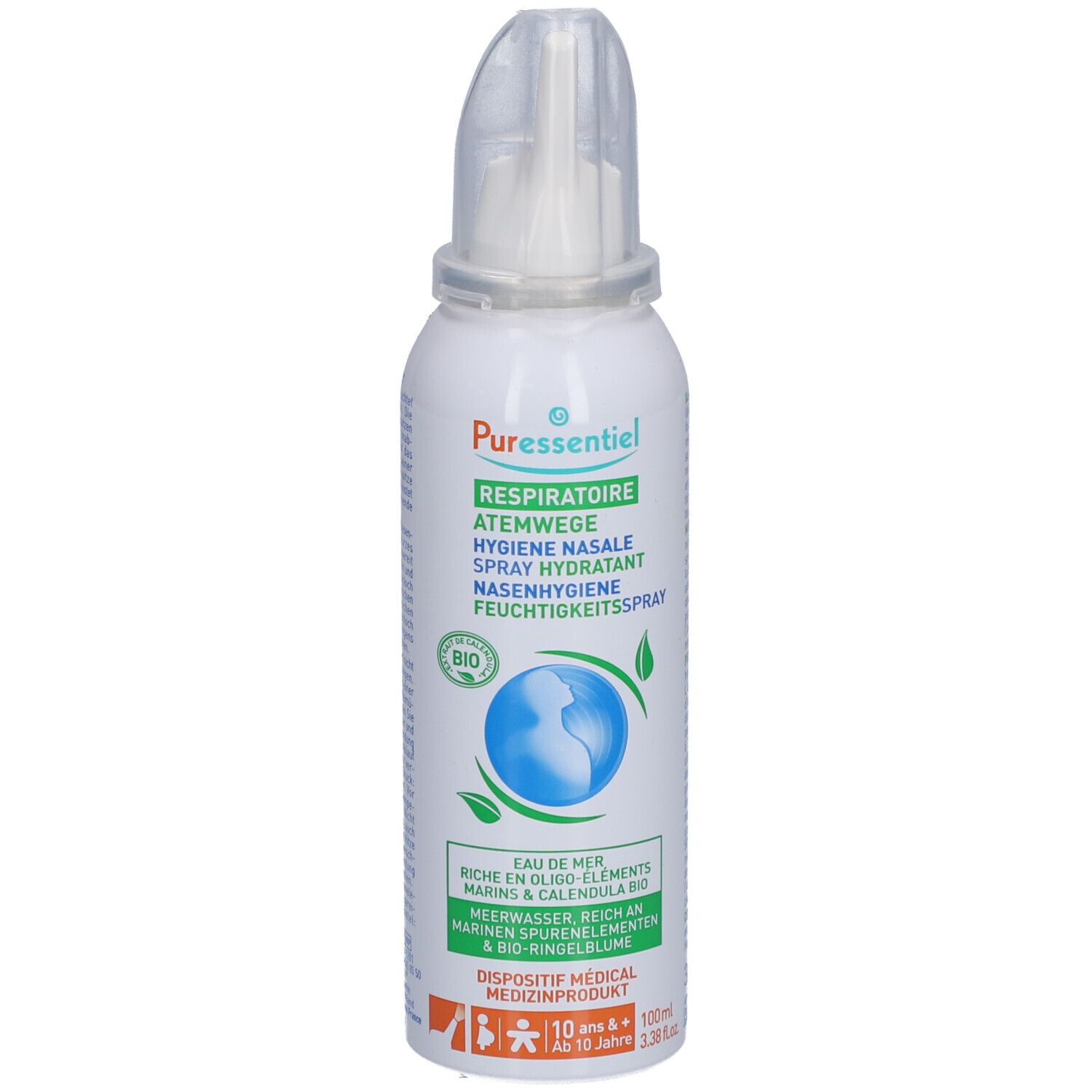 PURESSENTIEL RESPIRATOIRE Nasal Hygienespray Feuchtigkeitsspendend Atmungsaktiv - 100 ml