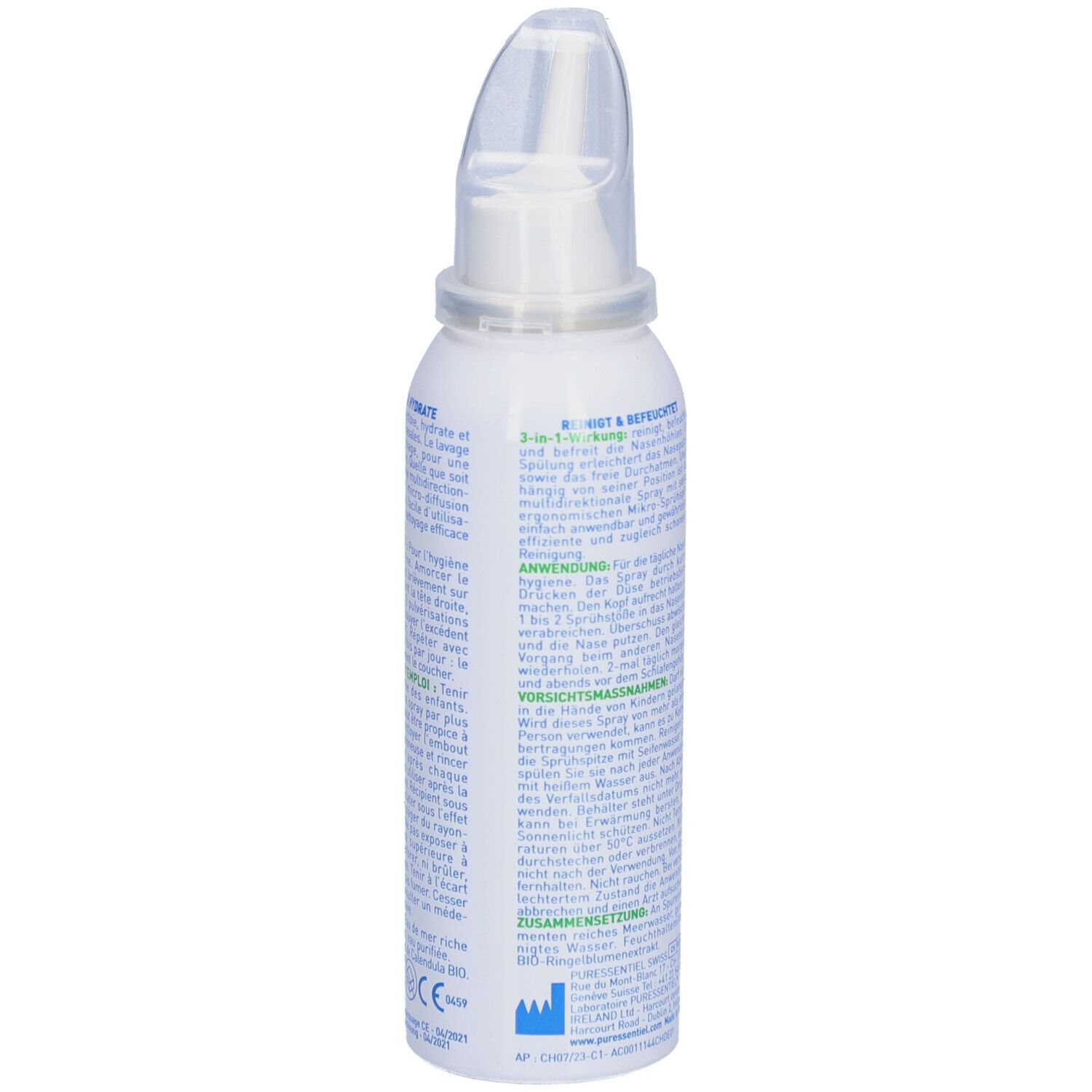 PURESSENTIEL RESPIRATOIRE Nasal Hygienespray Feuchtigkeitsspendend Atmungsaktiv - 100 ml