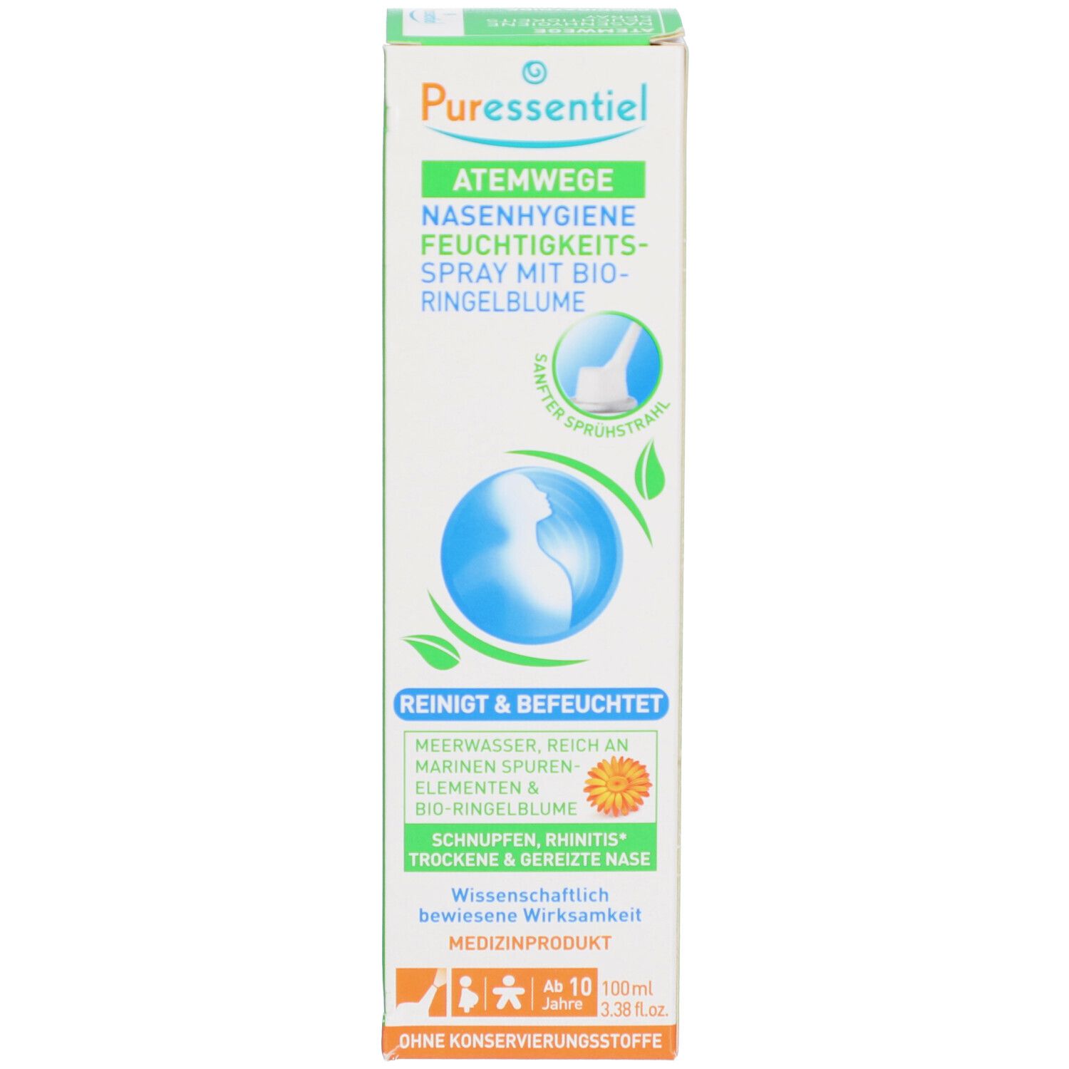 PURESSENTIEL RESPIRATOIRE Nasal Hygienespray Feuchtigkeitsspendend Atmungsaktiv - 100 ml