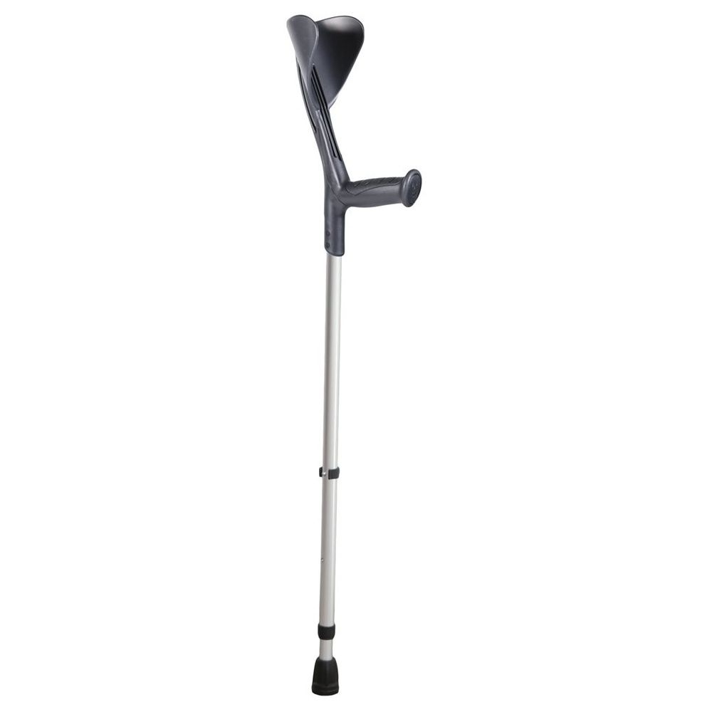 SUPAIR Krücke 130kg alu/schwarz Hartgriff 1 Paar
