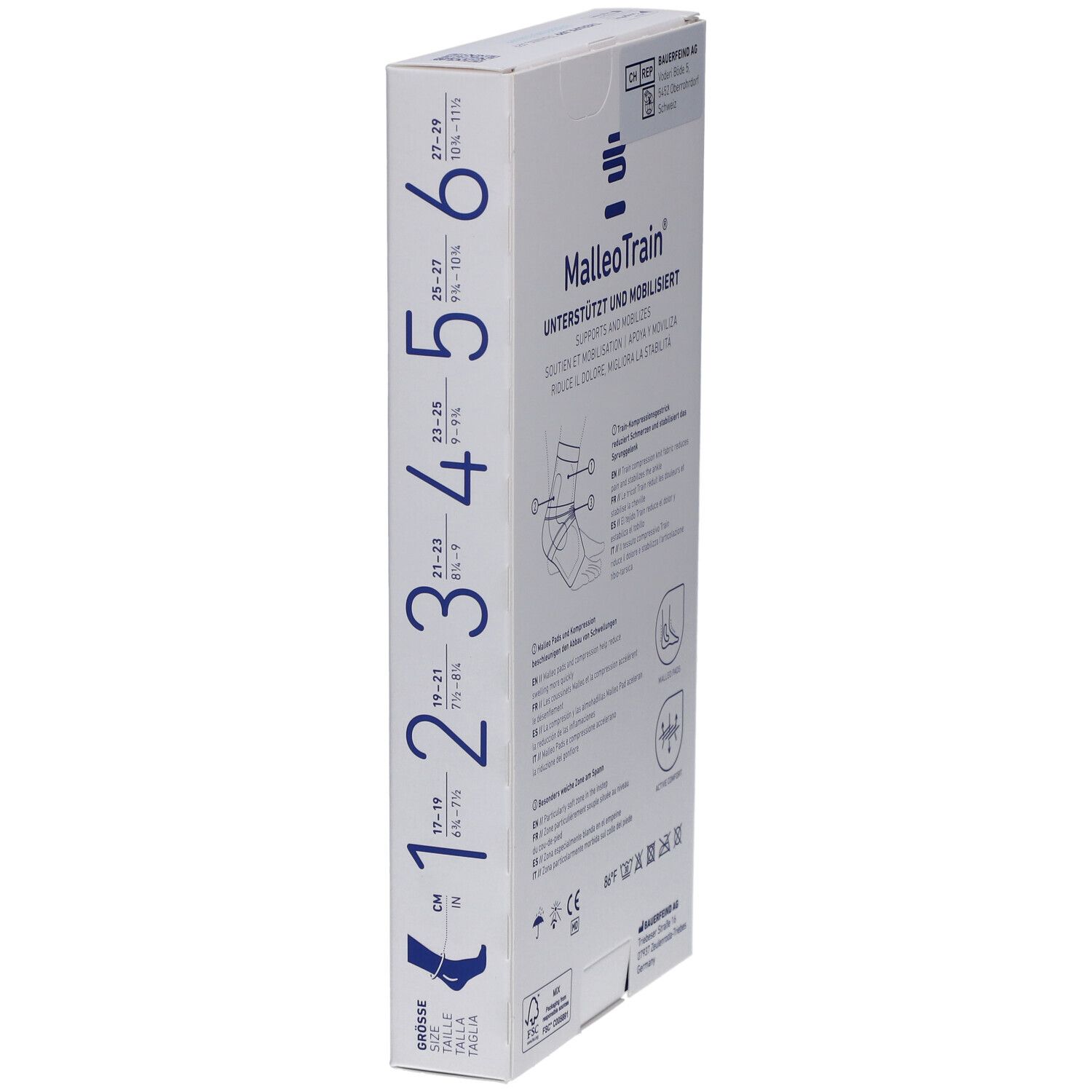 MALLEOTRAIN® Sprunggelenkbandage Links Größe 2 Natur