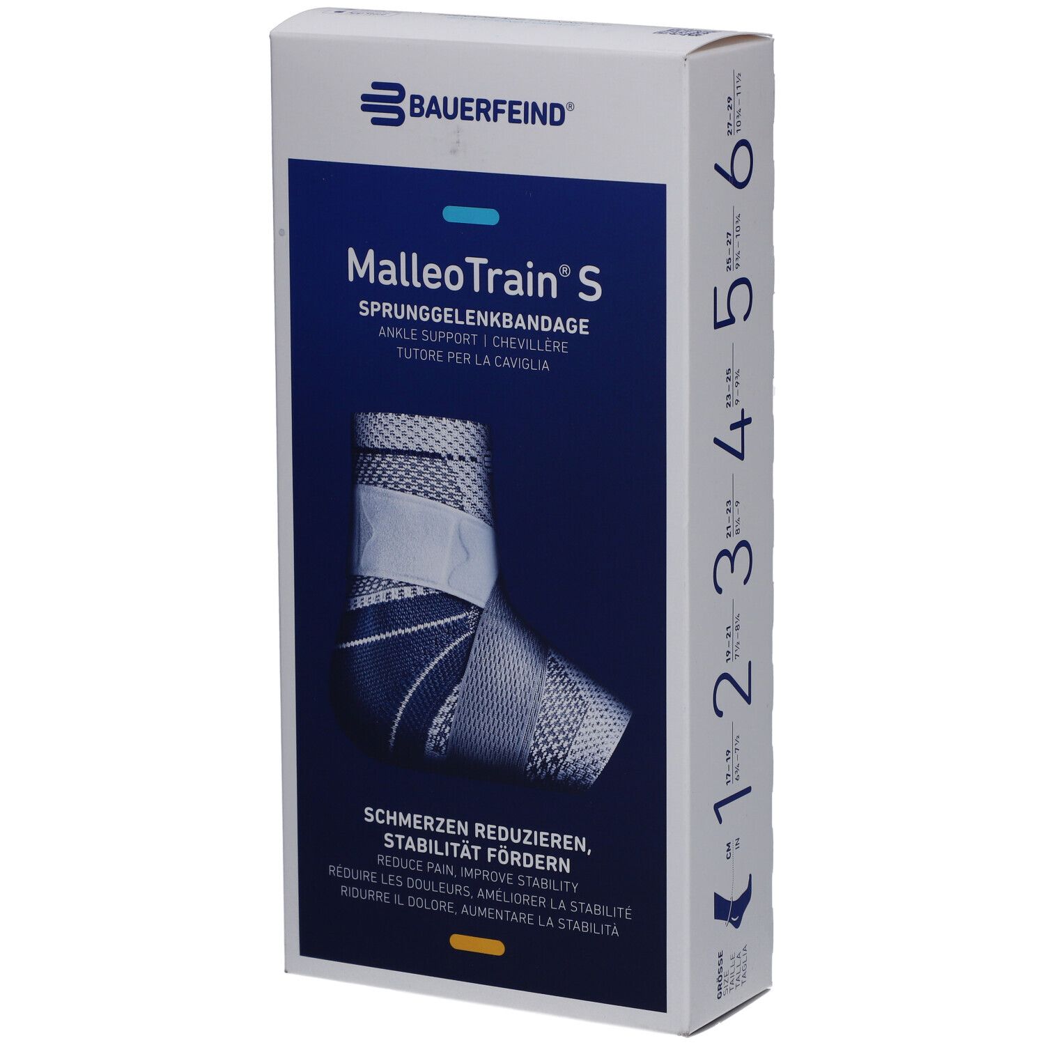 MALLEOTRAIN S Sprunggelenkbandage Größe 2 rechts Titanium