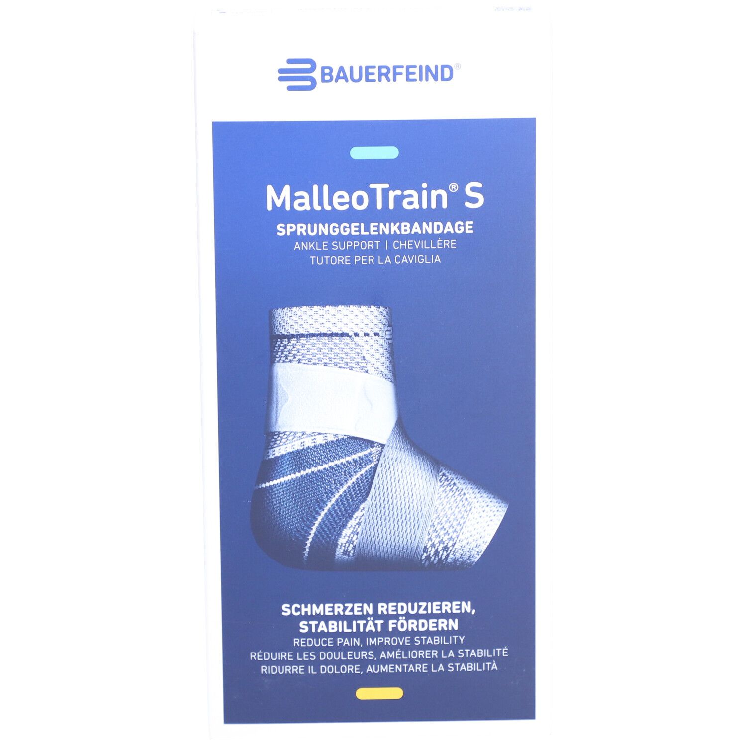 MALLEOTRAIN S Sprunggelenkbandage Größe 2 links Titanium