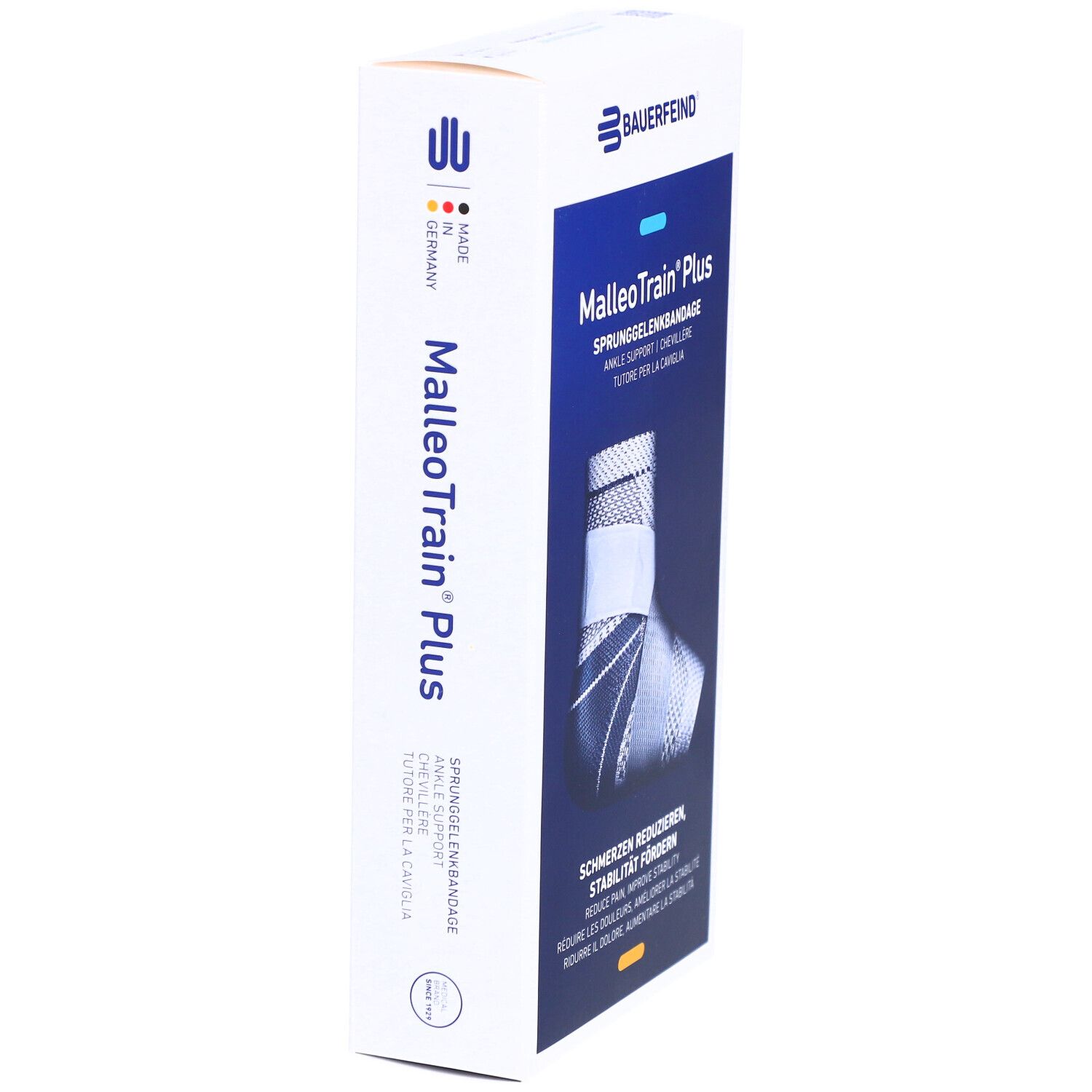 BAUERFEIND® Malleotrain® Plus Aktivbandage Gr. 2 rechts Titanium