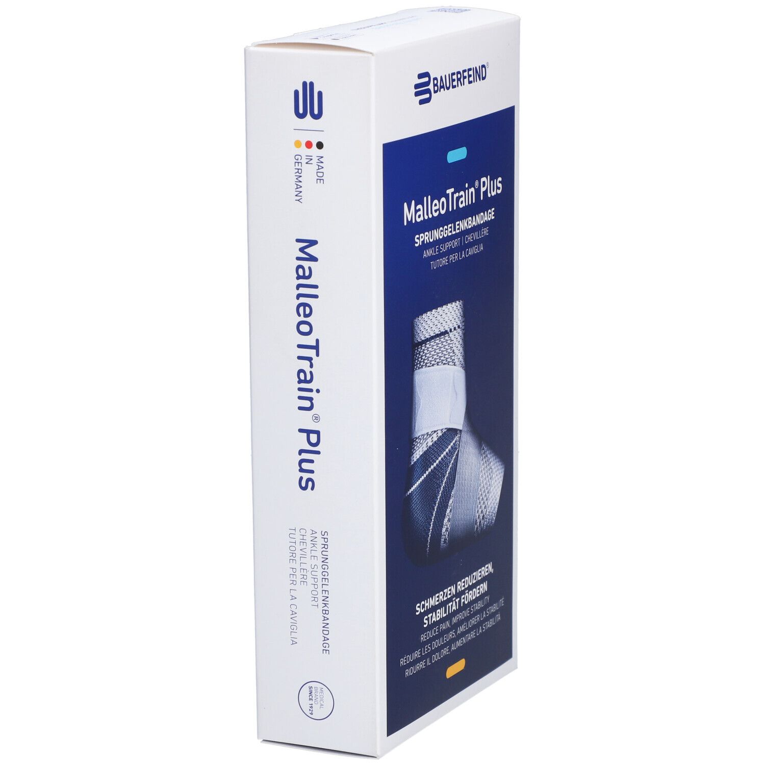 BAUERFEIND® Malleotrain® Plus Aktivbandage Gr. 3 rechts Titanium