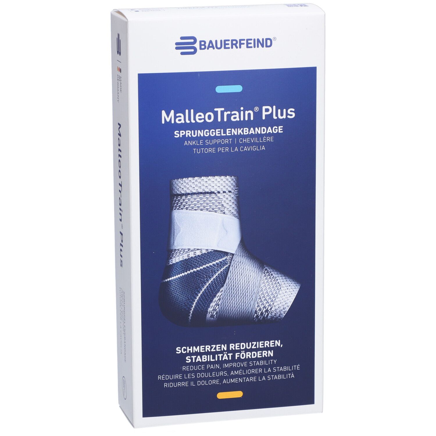 BAUERFEIND® Malleotrain® Plus Aktivbandage Gr. 3 rechts Titanium
